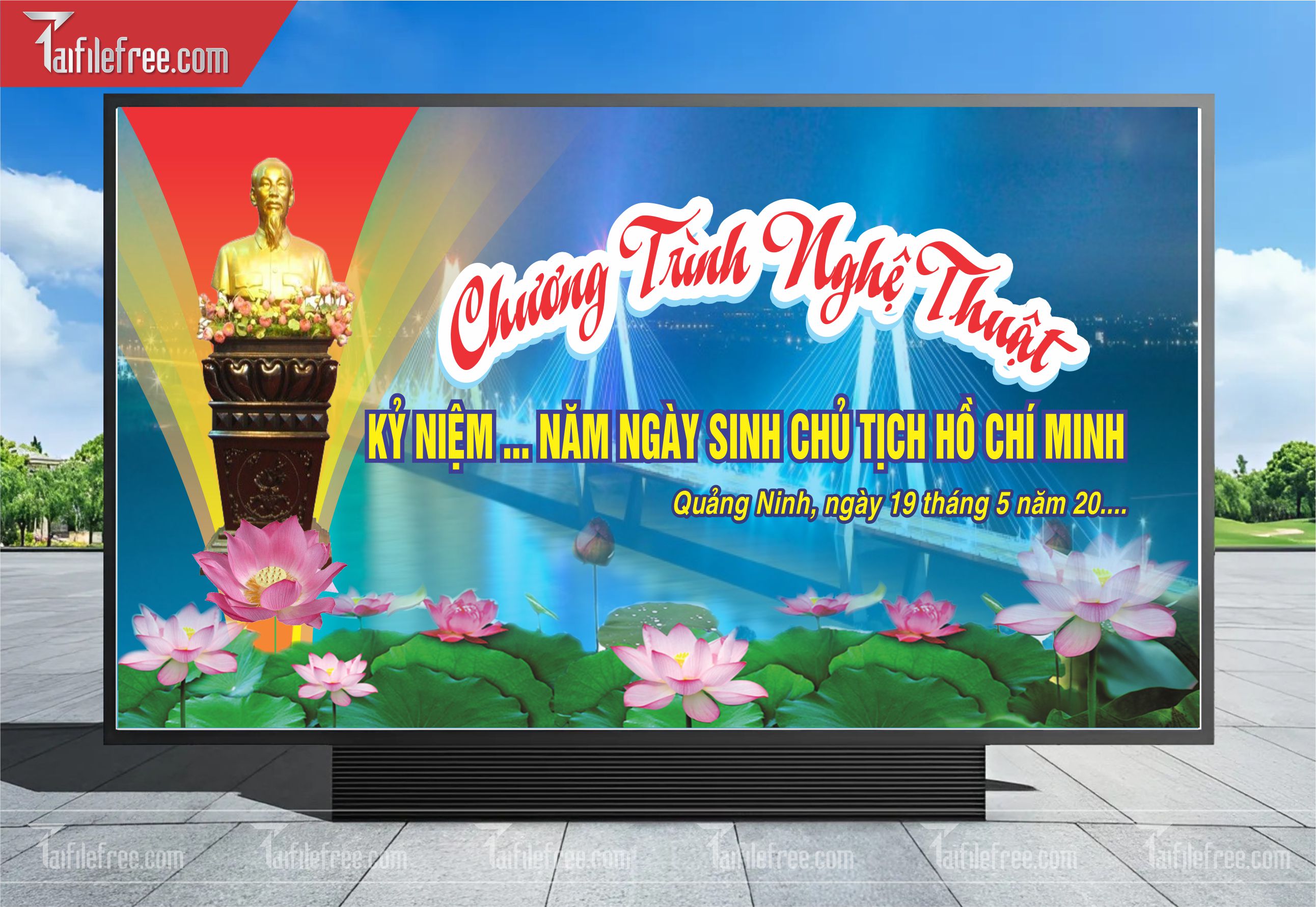 Pano kỷ Niệm Ngày Sinh Bác Hồ S02