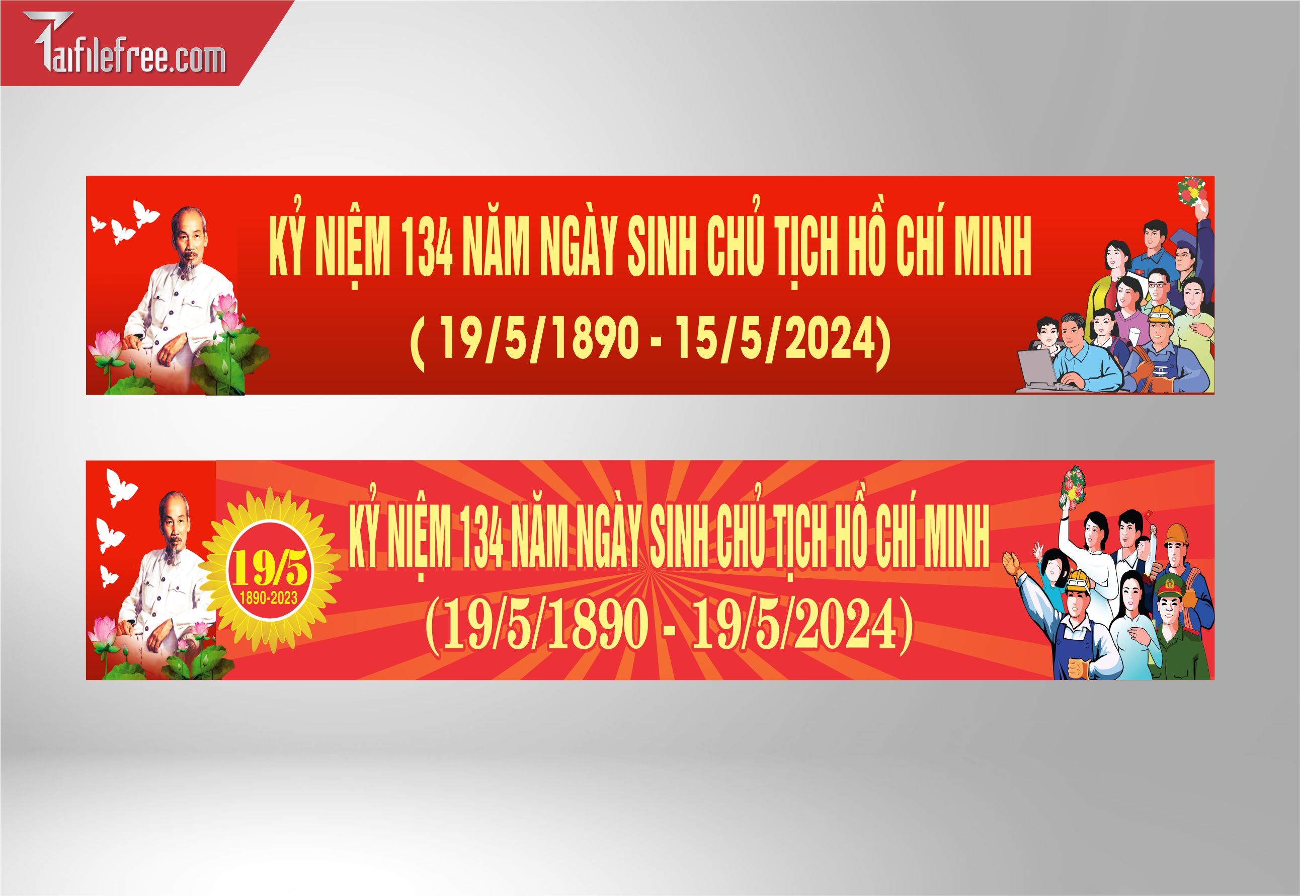 Băng Rôn kỷ Niệm Ngày Sinh Bác Hồ S03