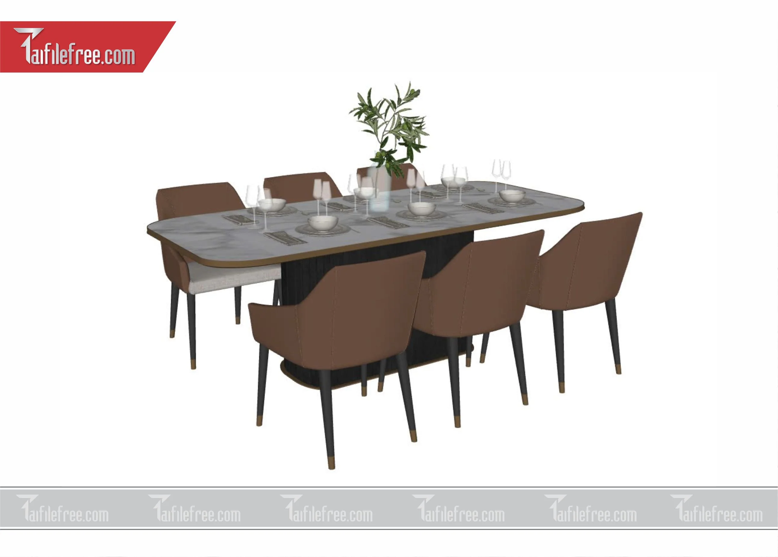 File 3D Sketchup Bàn Ăn_BA04