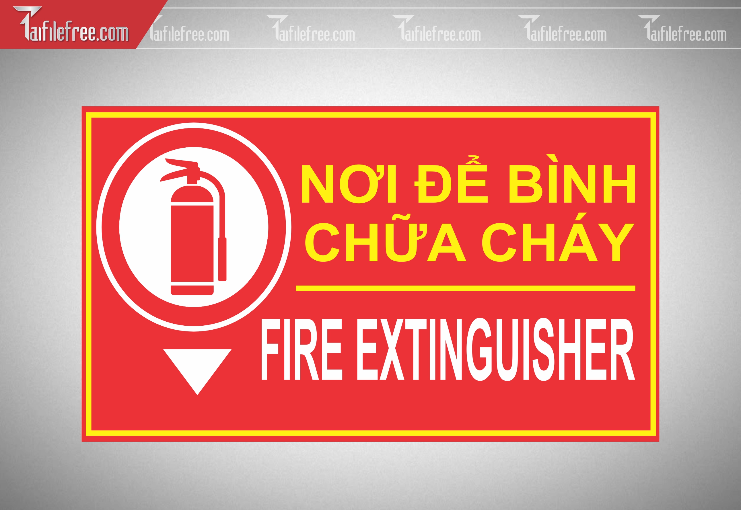 Mẫu Biển Nơi Để Bình Chữa Cháy BB31