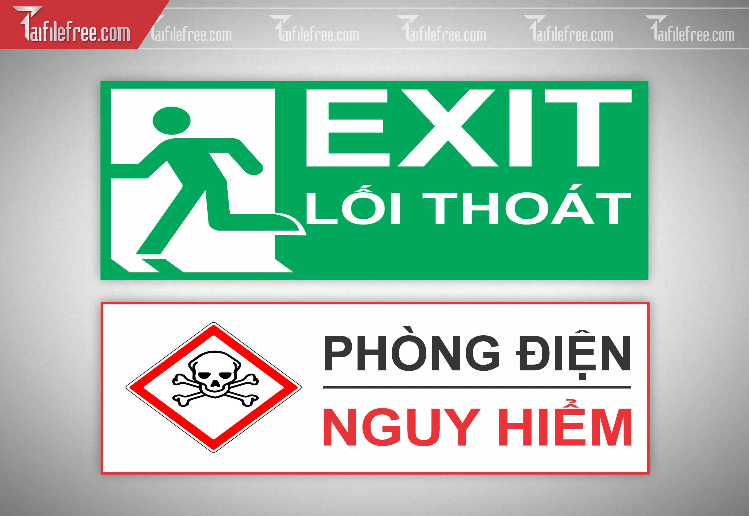 Mẫu Biển Chỉ Dẫn Lối Thoát BB33