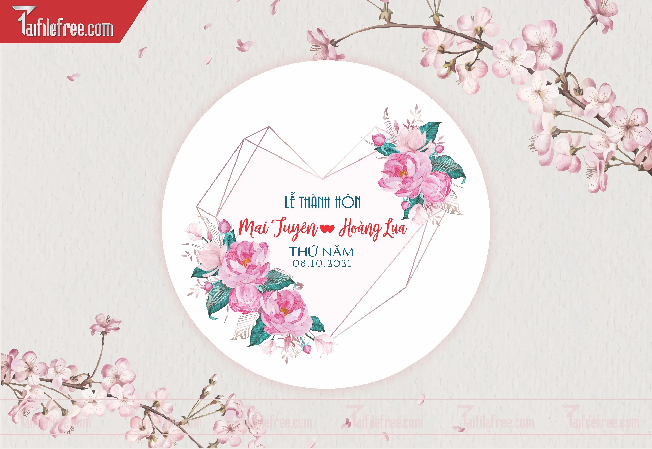 File Thiết Kế Bảng Tên Tiệc Cưới BC03