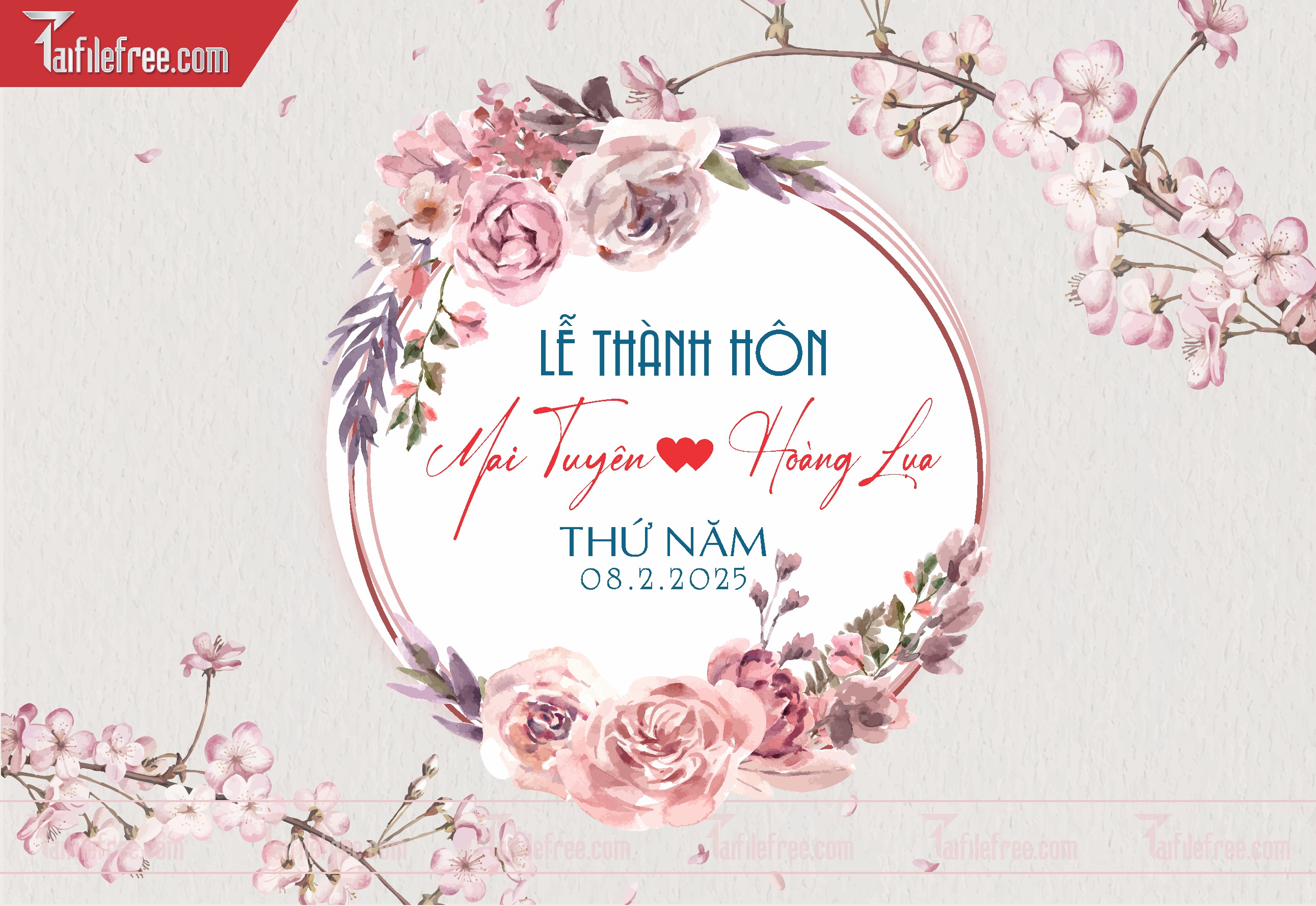 File Thiết Kế Bảng Tên Tiệc Cưới BC04