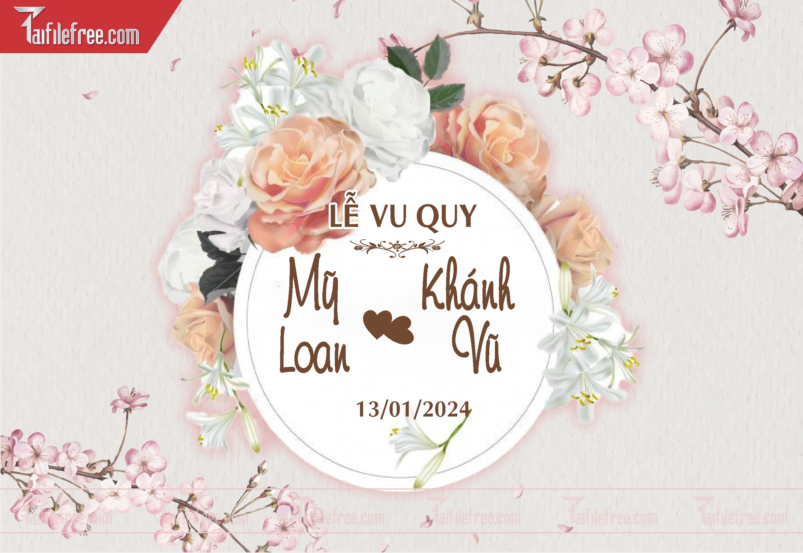 File Thiết Kế Bảng Tên Tiệc Cưới BC06