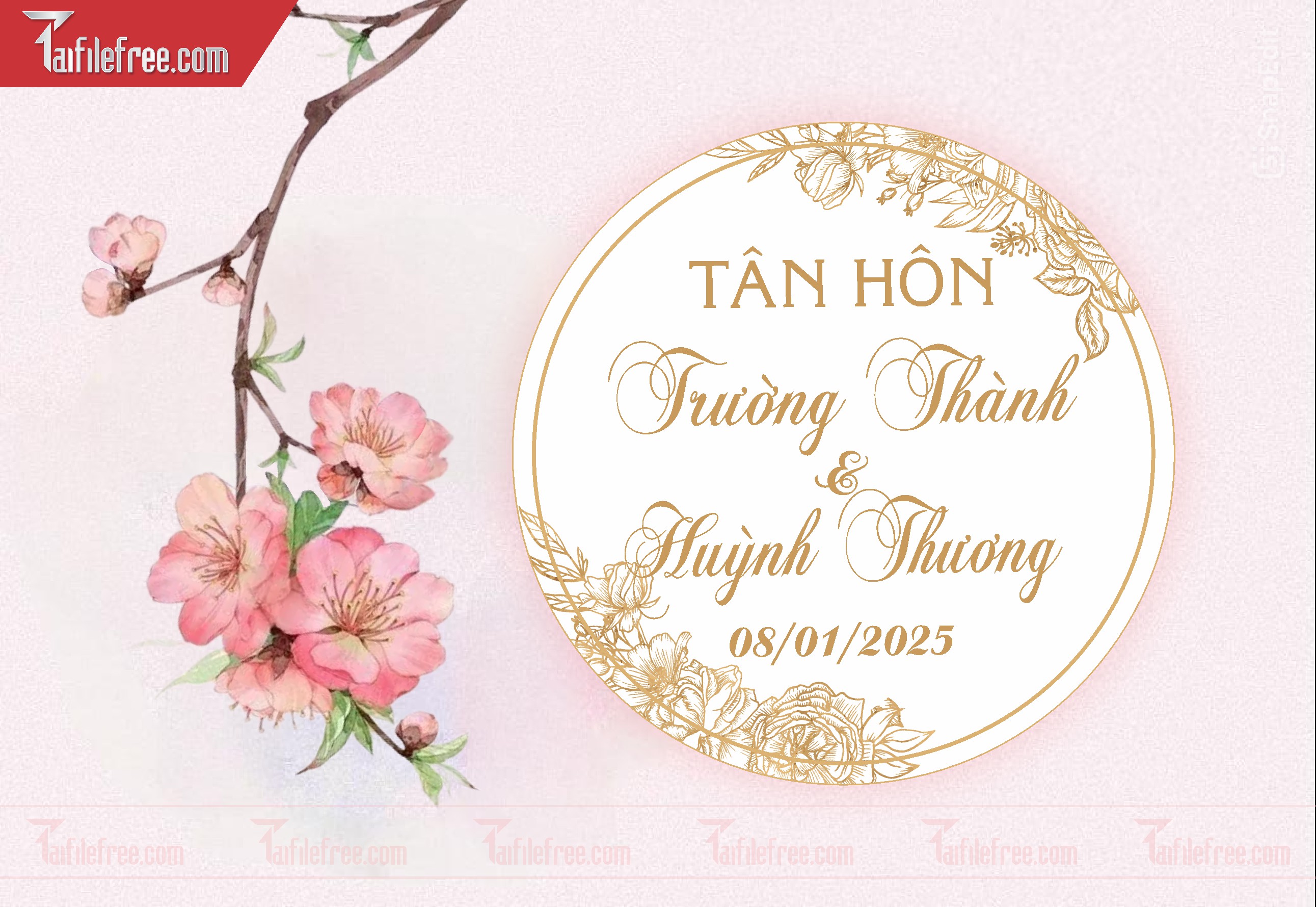 File Thiết Kế Bảng Tên Tiệc Cưới BC10