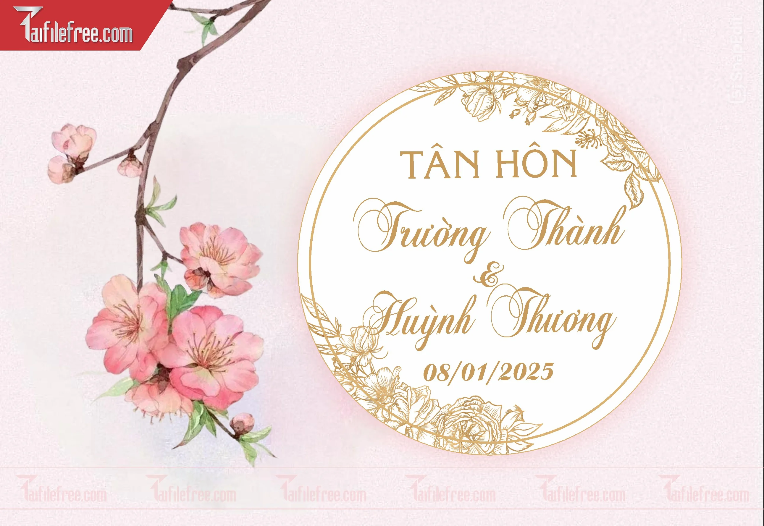 File Thiết Kế Bảng Tên Tiệc Cưới BC10