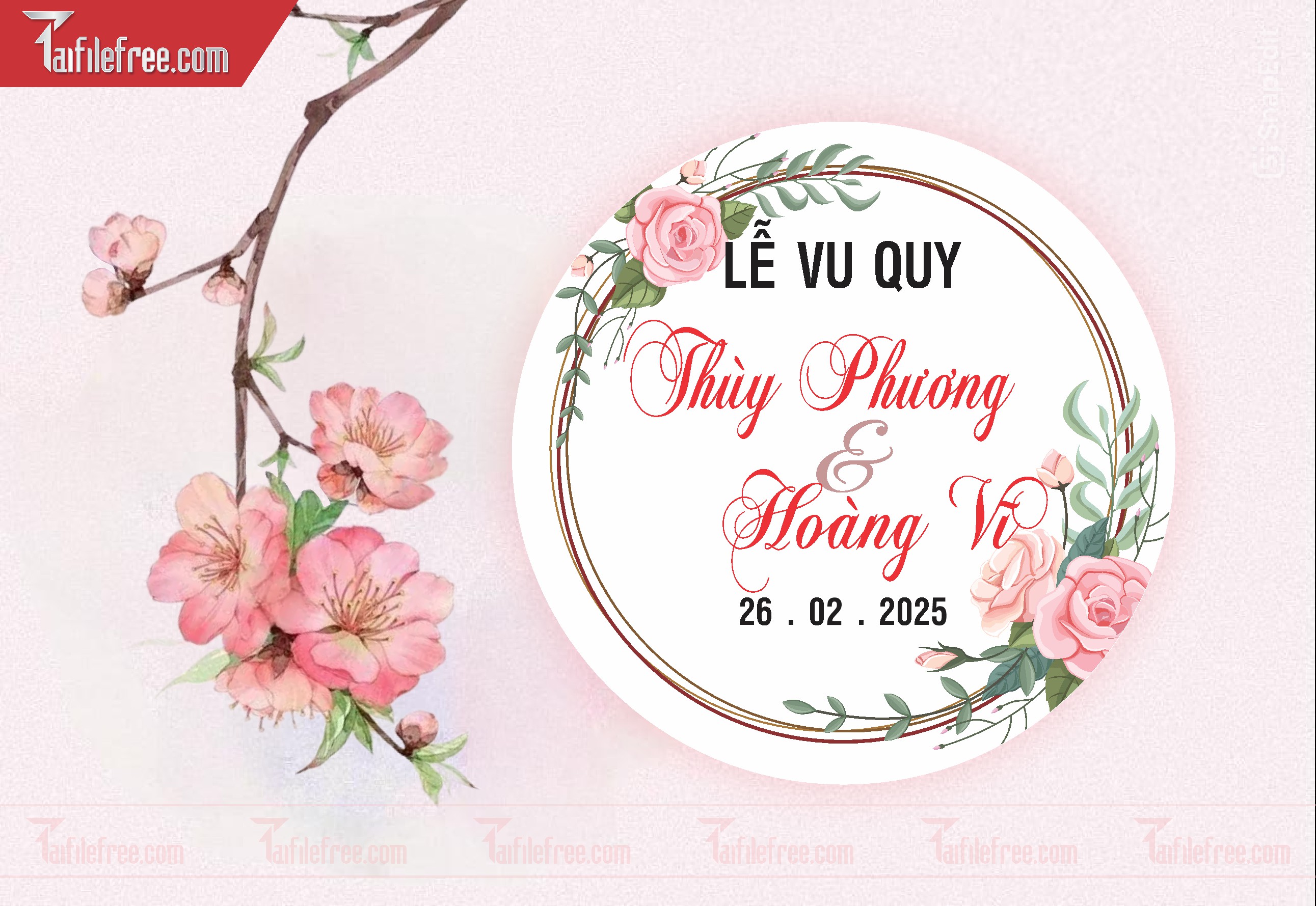 File Thiết Kế Bảng Tên Tiệc Cưới BC11