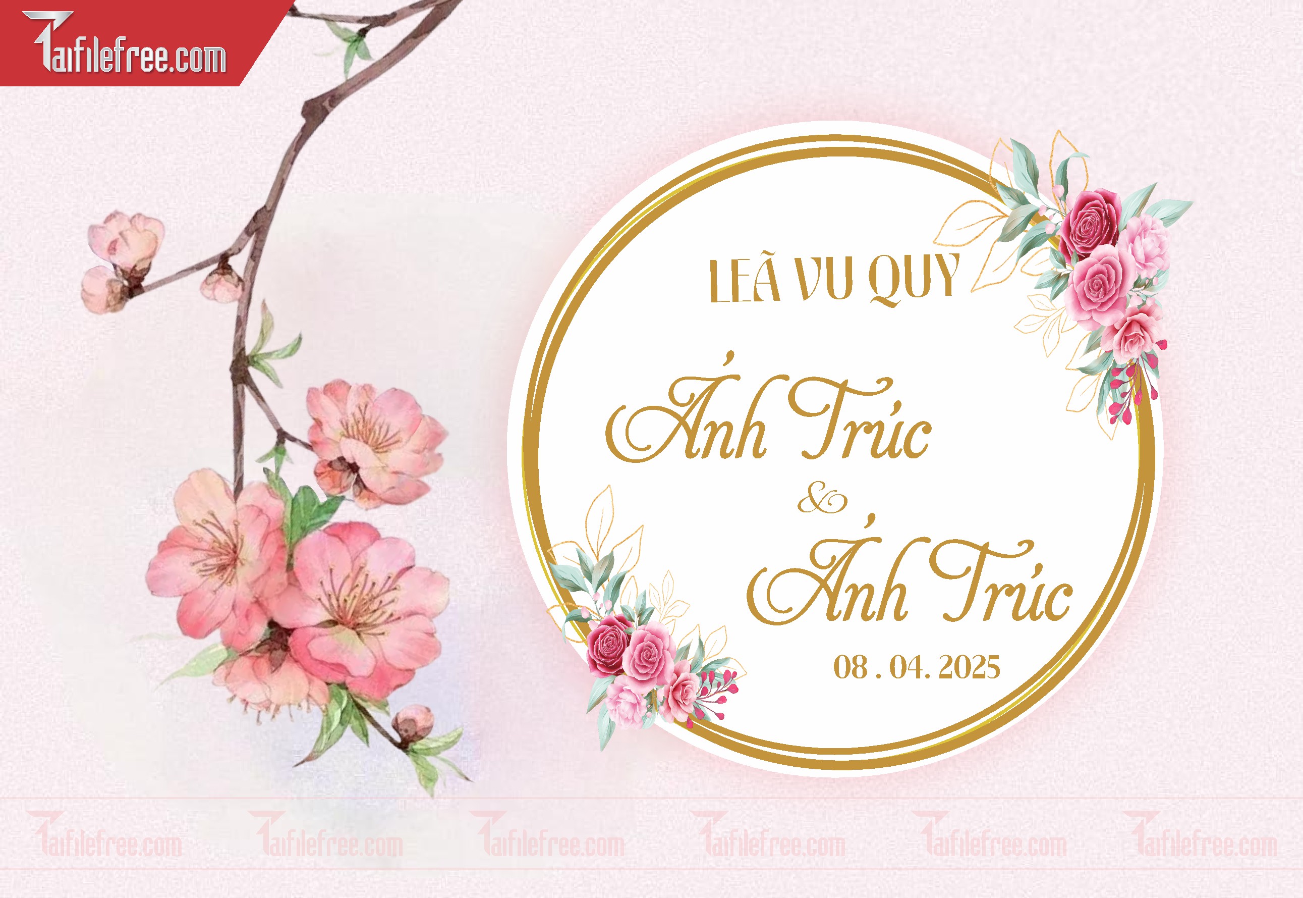 File Thiết Kế Bảng Tên Tiệc Cưới BC27