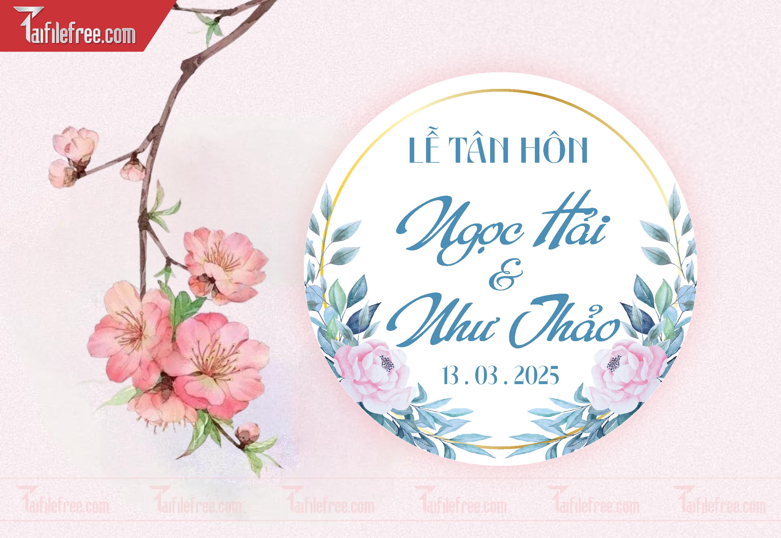 File Thiết Kế Bảng Tên Tiệc Cưới BC28