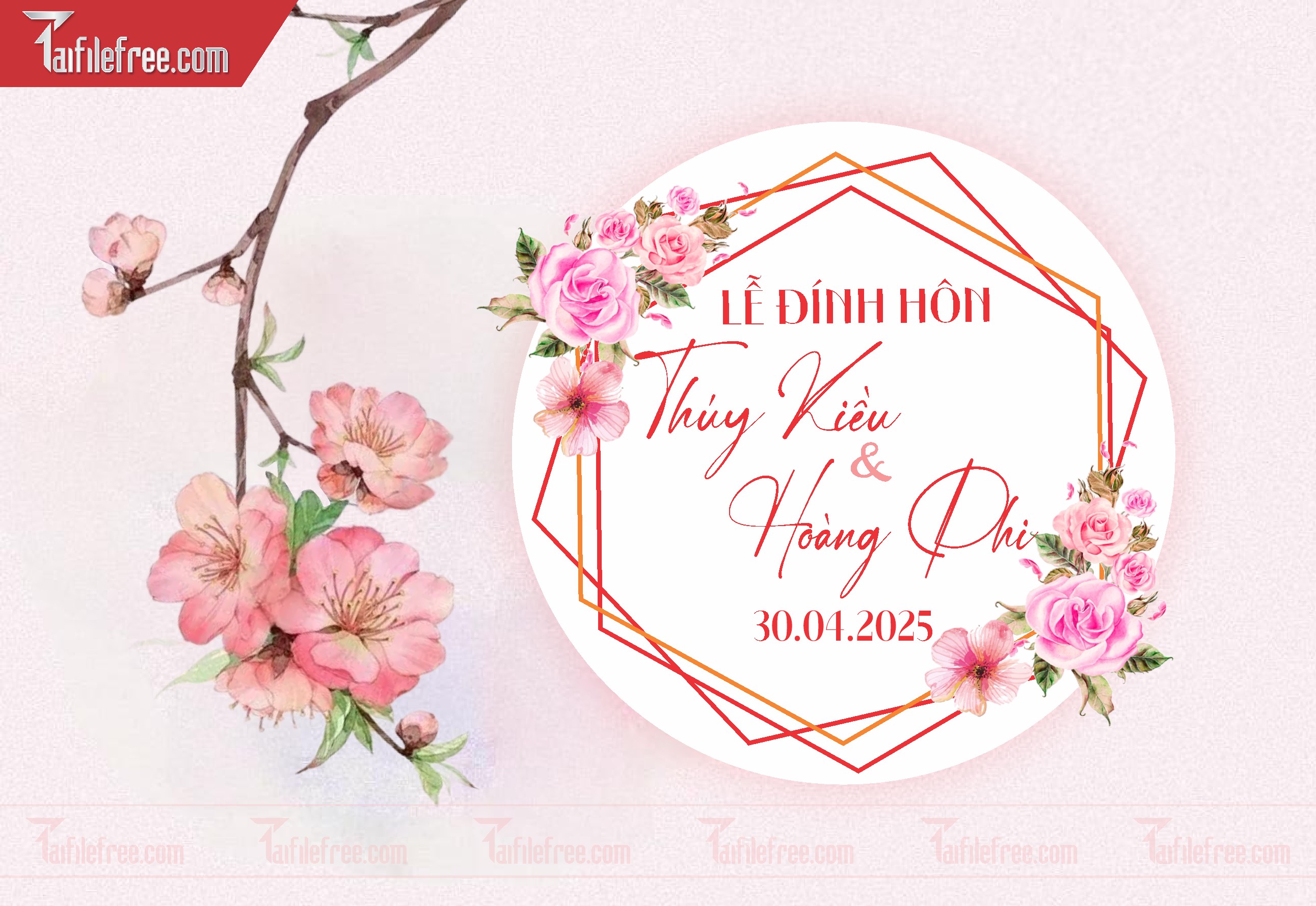 File Thiết Kế Bảng Tên Tiệc Cưới BC31