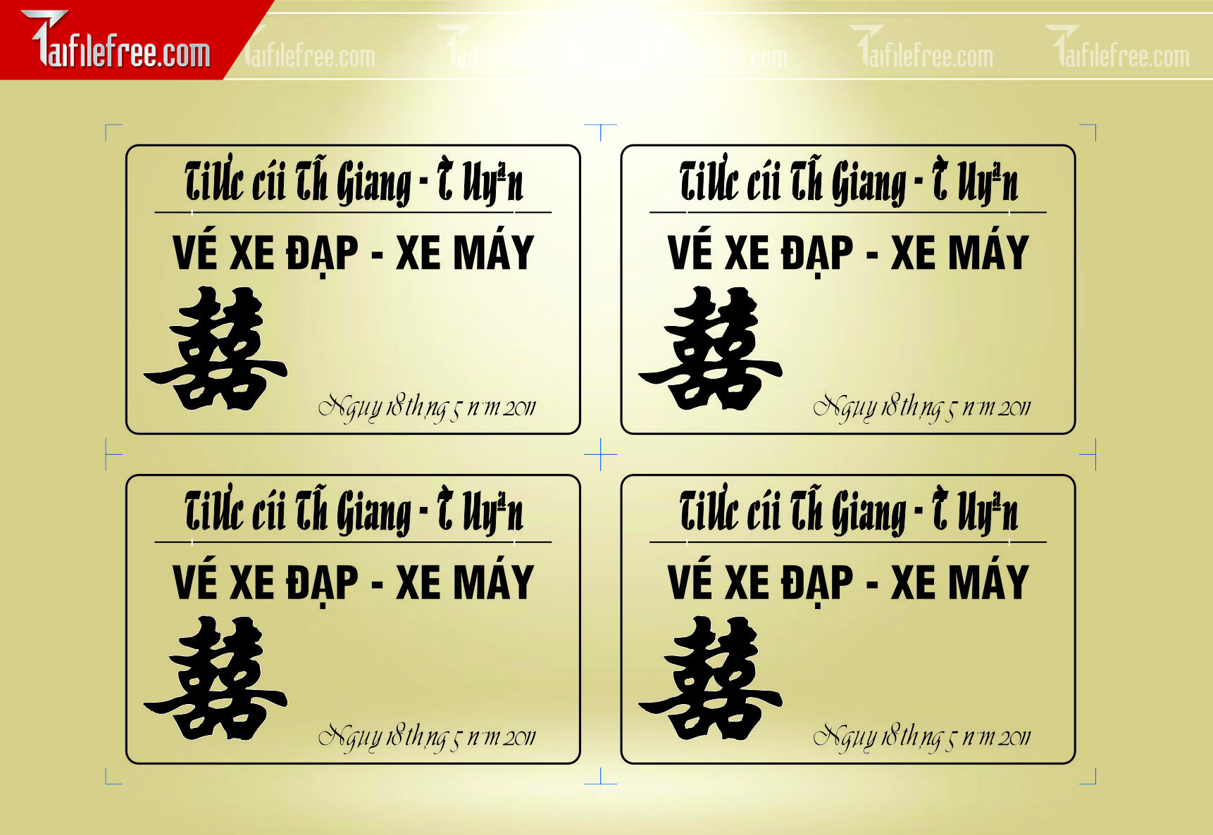 Vé xe dùng trong Đám cưới_BC37