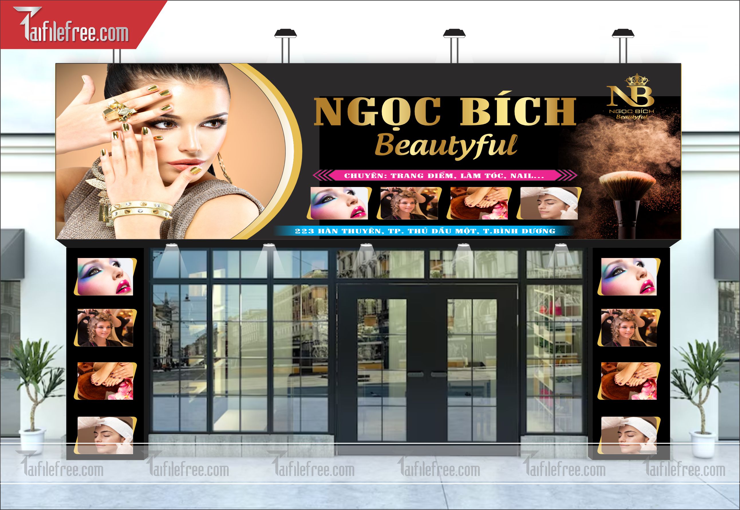 Biển bảng quảng cáo spa Ngọc Bích_BH06