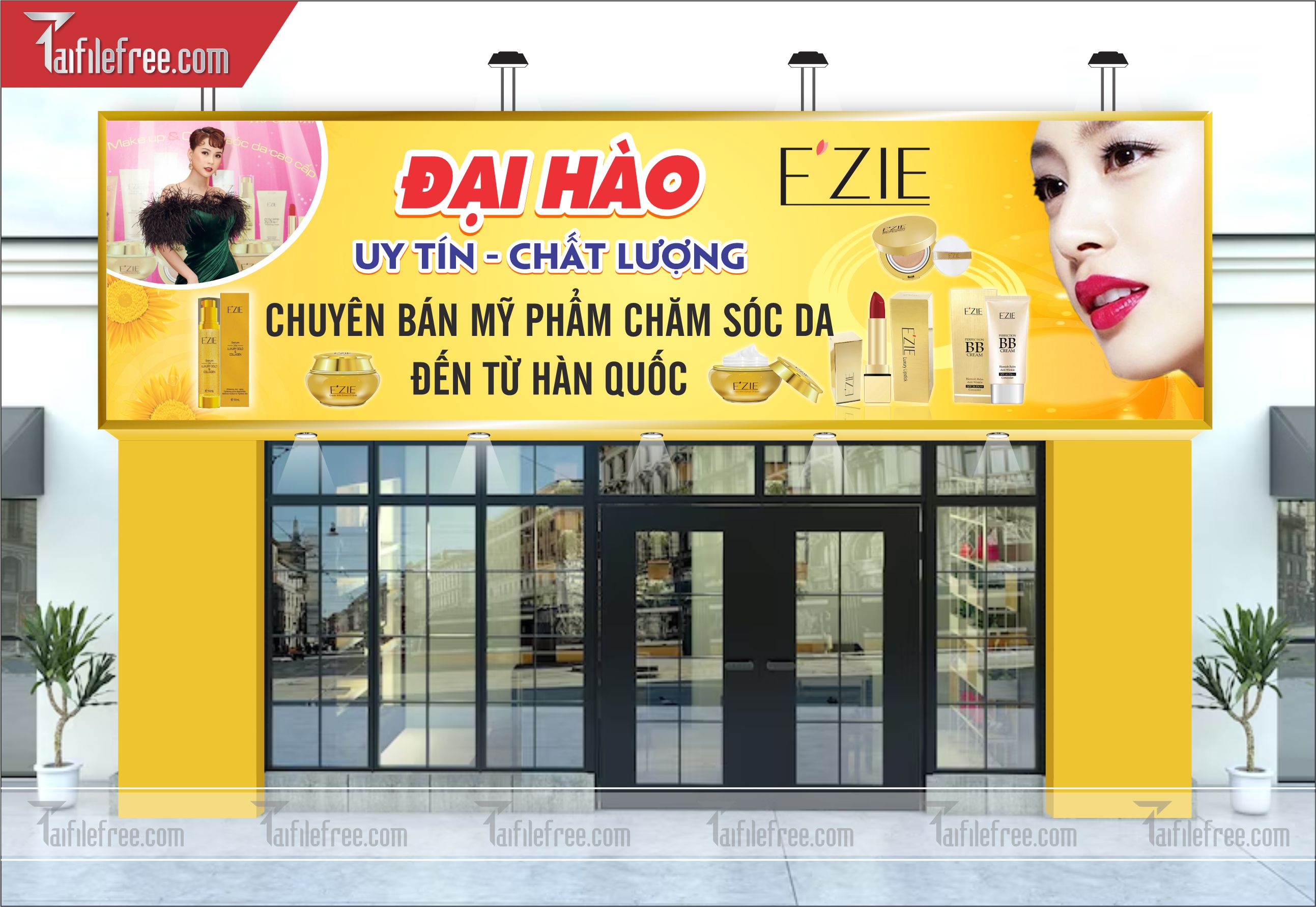 Biển bảng quảng cáo cửa hàng mỹ phẩm_BH09