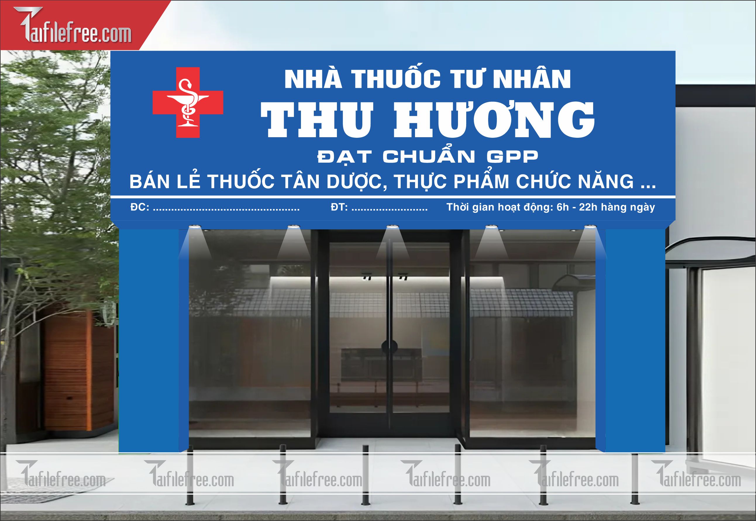 Biển Hiệu, Bảng Quảng Cáo Nhà Thuốc _BH103