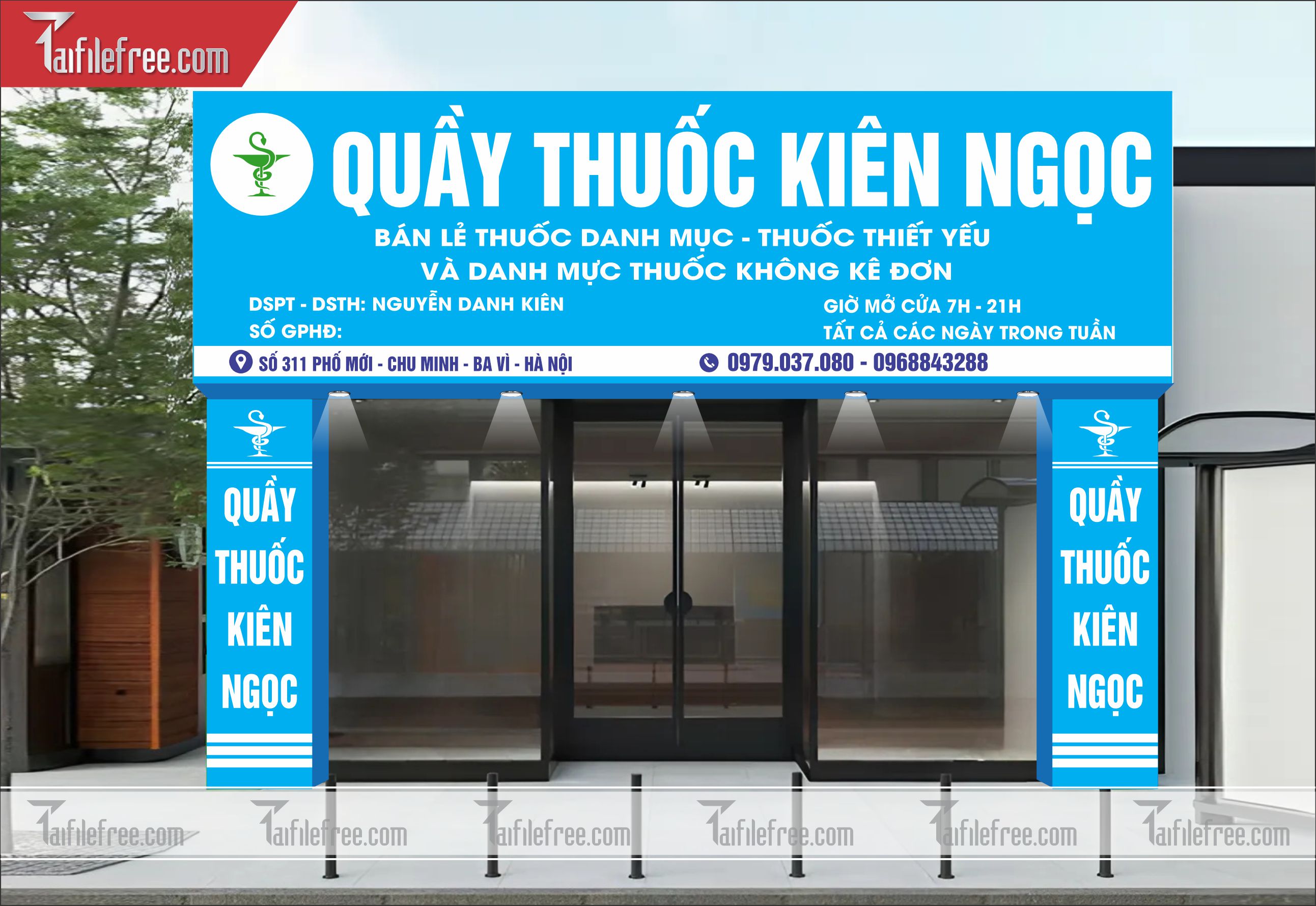 Biển Hiệu, Bảng Quảng Cáo Quầy Thuốc _BH104