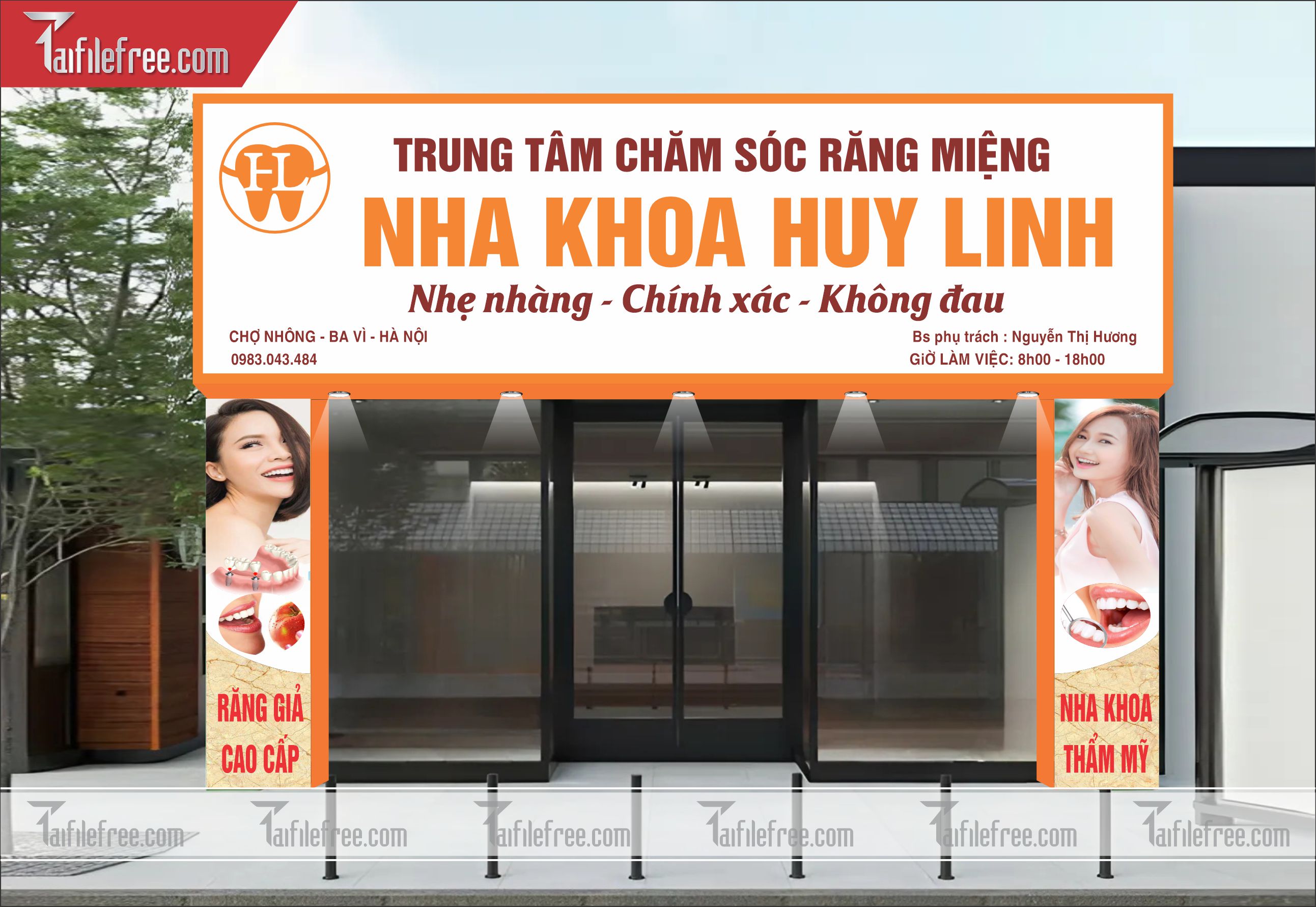 Biển Hiệu, Bảng Quảng Cáo Nha Khoa _BH105