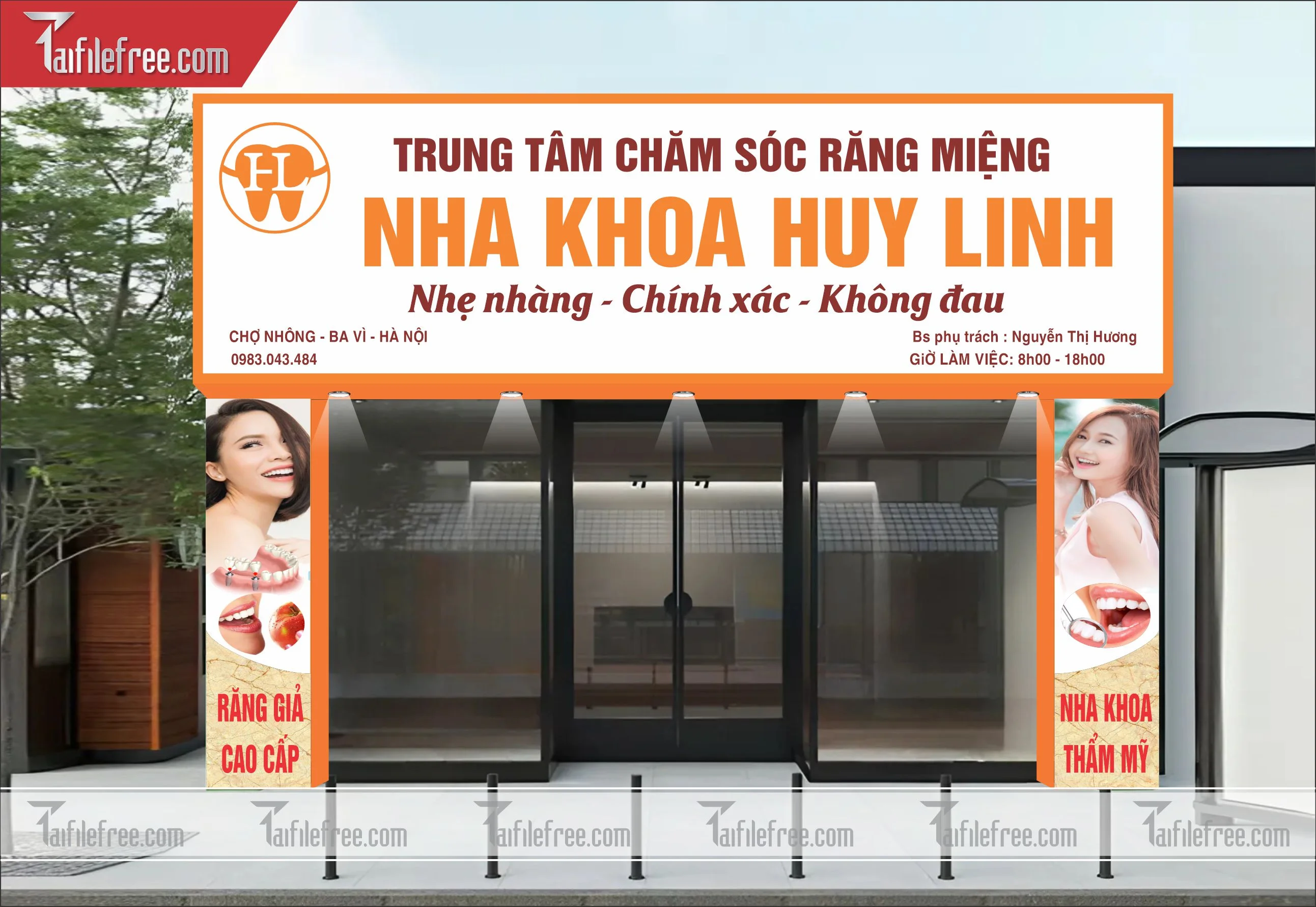 Biển Hiệu, Bảng Quảng Cáo Nha Khoa _BH105