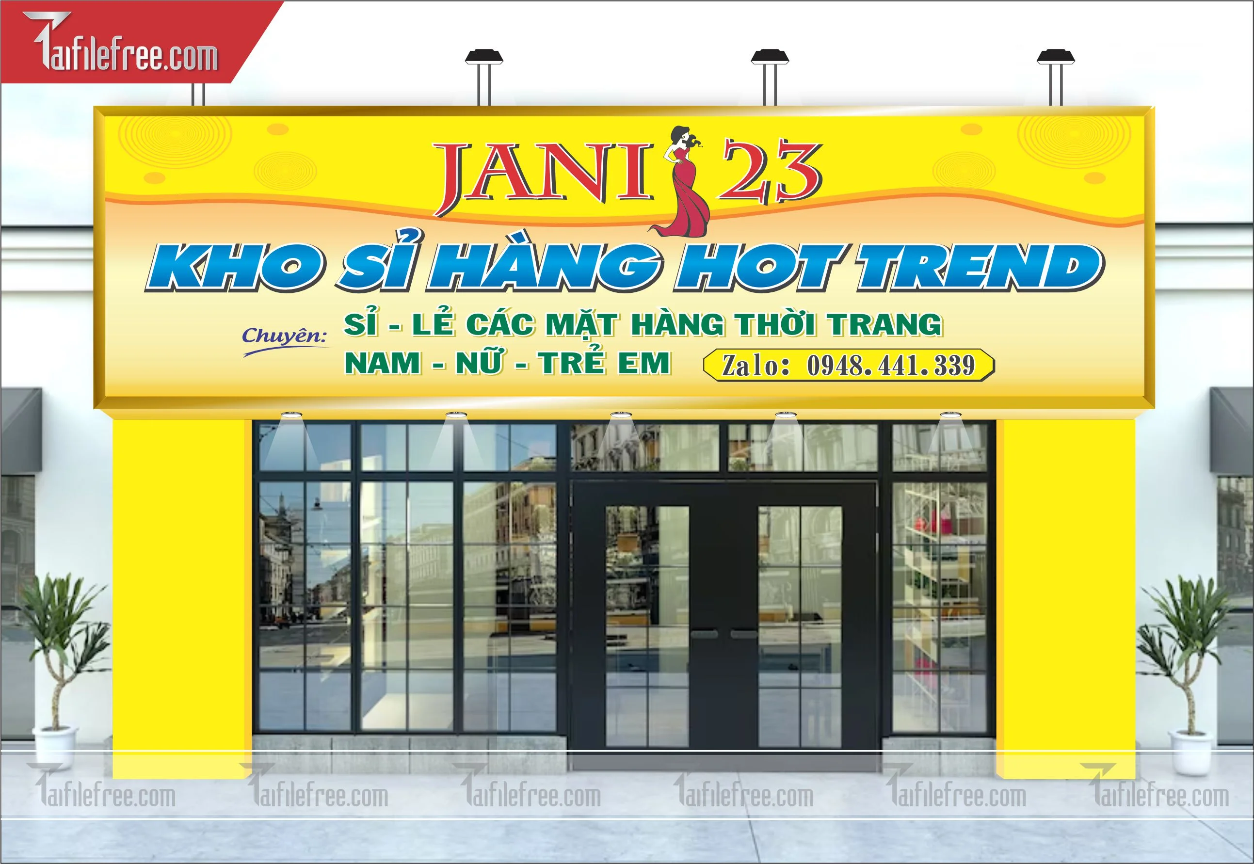 Biển bảng quảng cáo  cửa hàng  thời trang_BH11