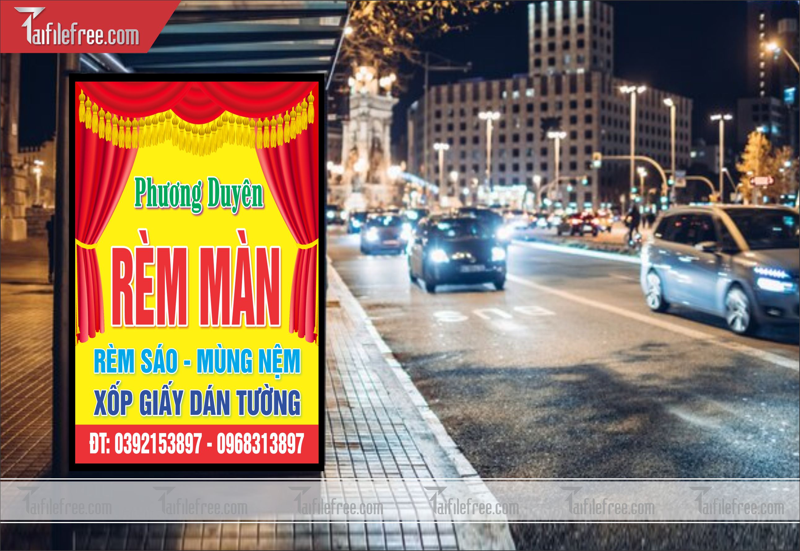 Biển Hiệu, Bảng Vẫy Rèm Màn _BH123