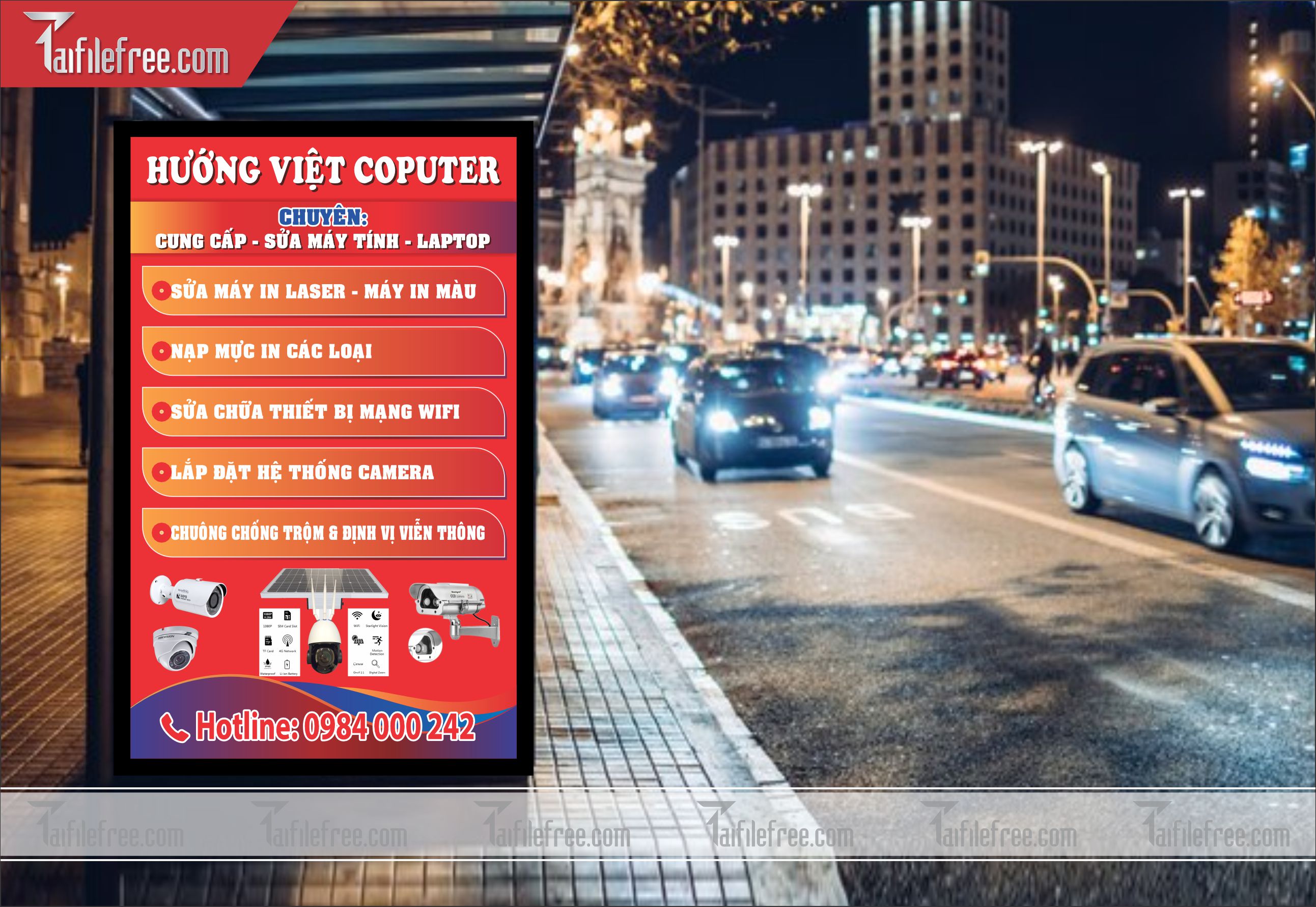 Biển Hiệu, Bảng Vẫy Tin Học, Máy Tính _BH126