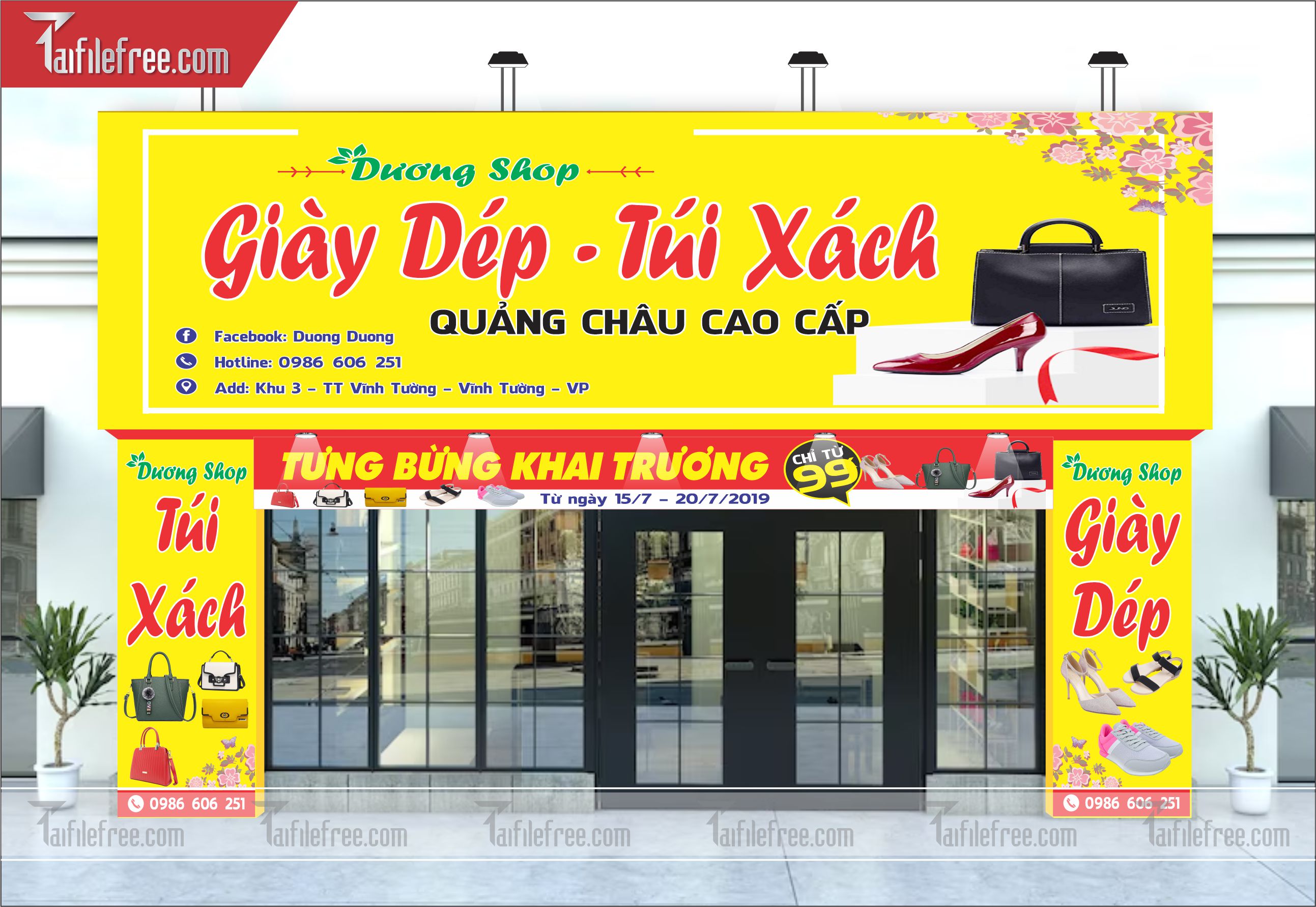 Biển bảng quảng cáo cửa hàng thời trang_BH13