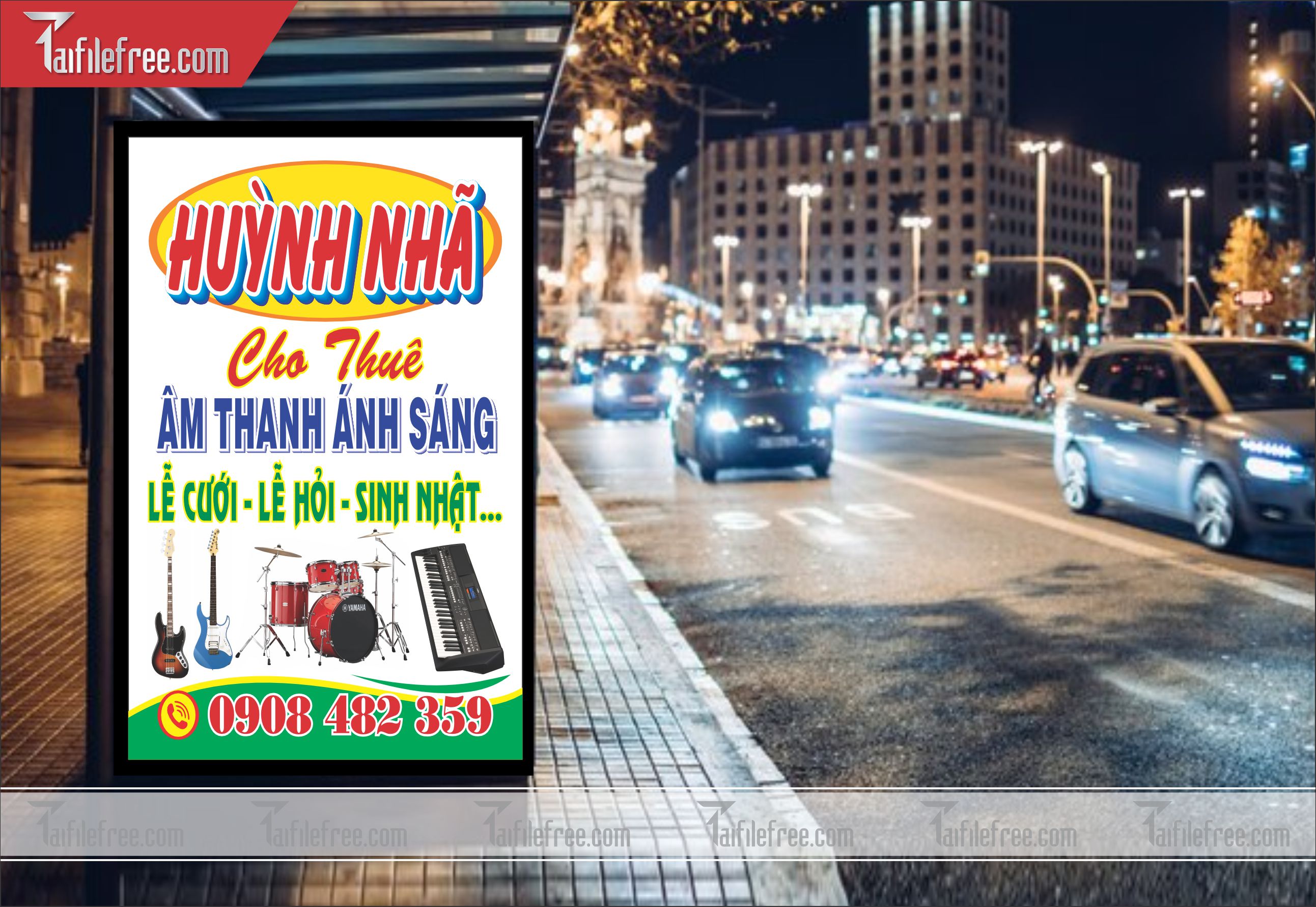 Biển Hiệu, Bảng Vẫy Âm Thanh, Ánh Sáng _BH130