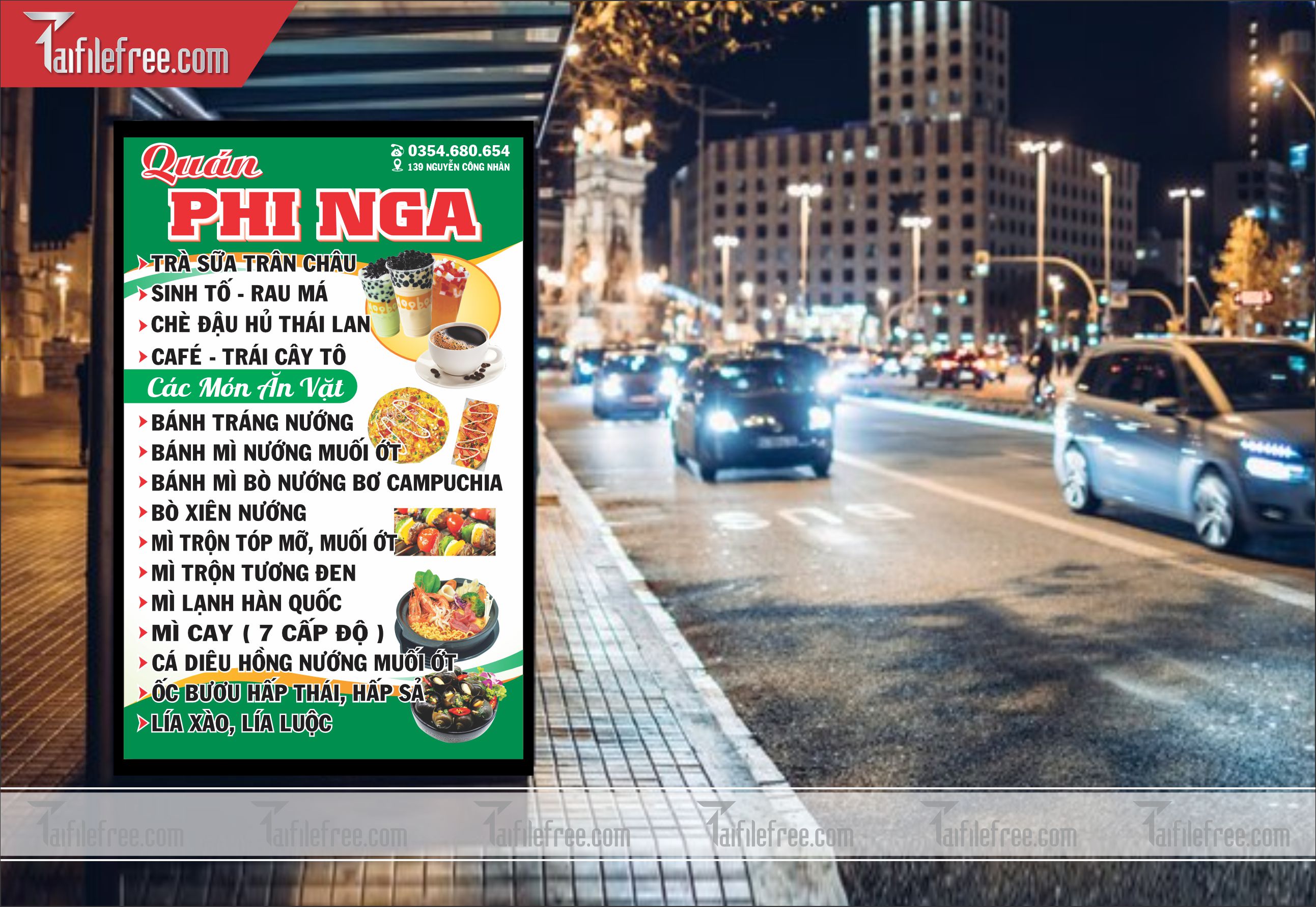 Biển Hiệu, Bảng Vẫy Tiệm Trà Sữa_BH134