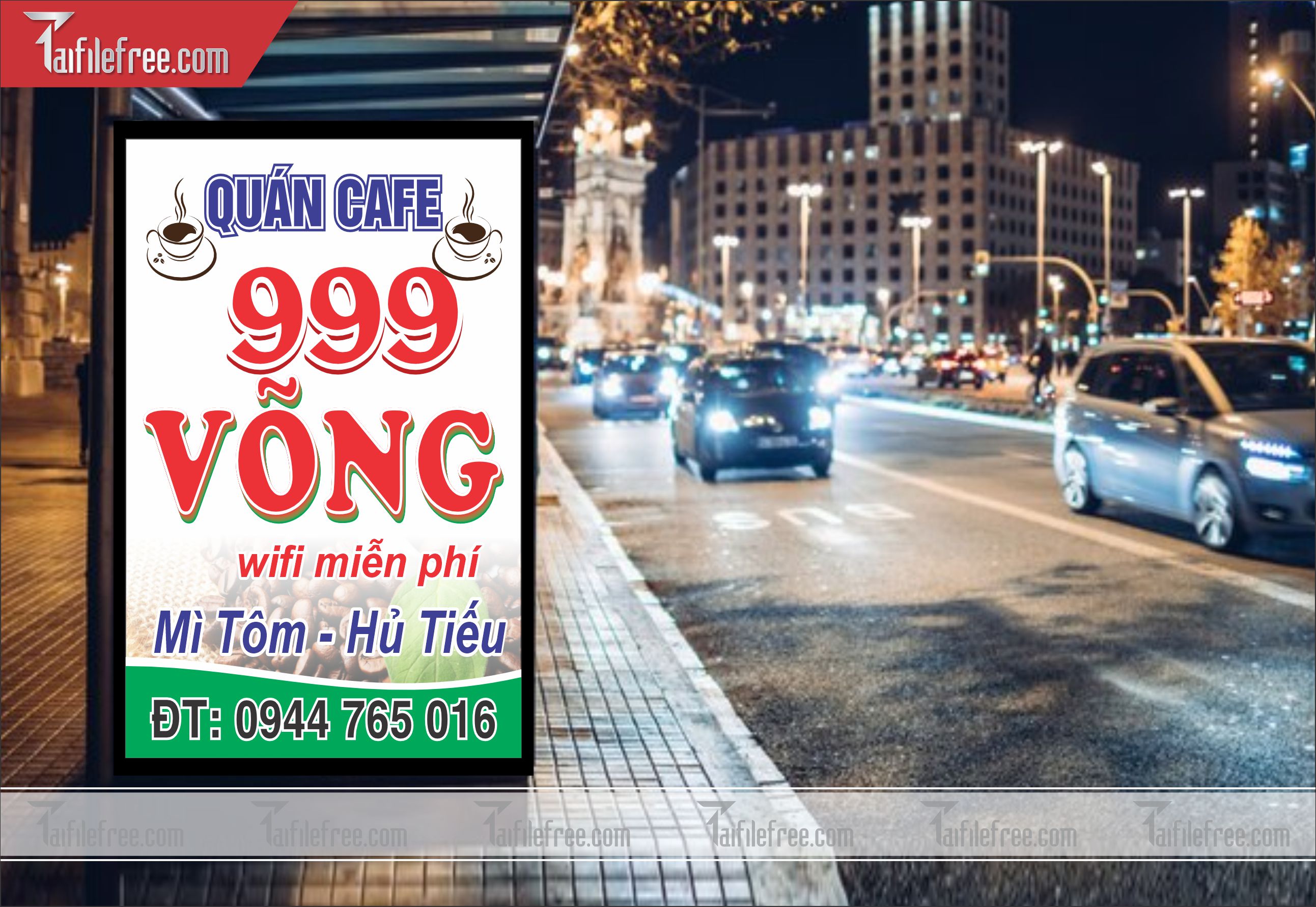 Biển Hiệu, Bảng Vẫy Quán Cà Phê Võng_BH135