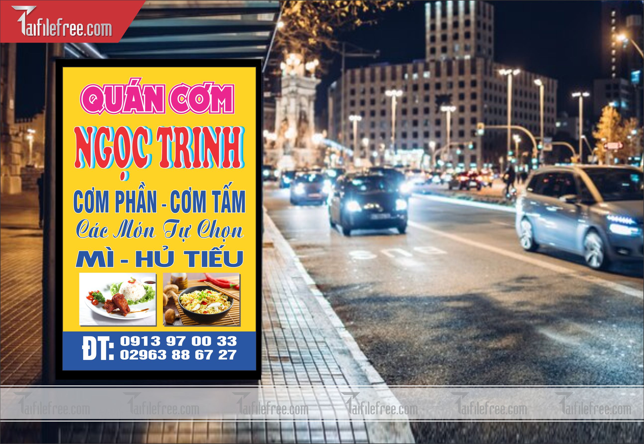 Biển Hiệu, Bảng Vẫy Quán Cơm_BH138