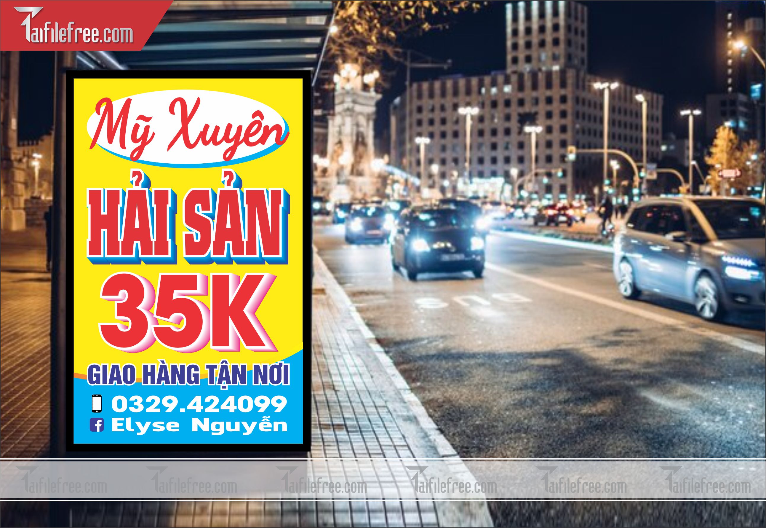Biển Hiệu, Bảng Vẫy Hải Sản_BH140
