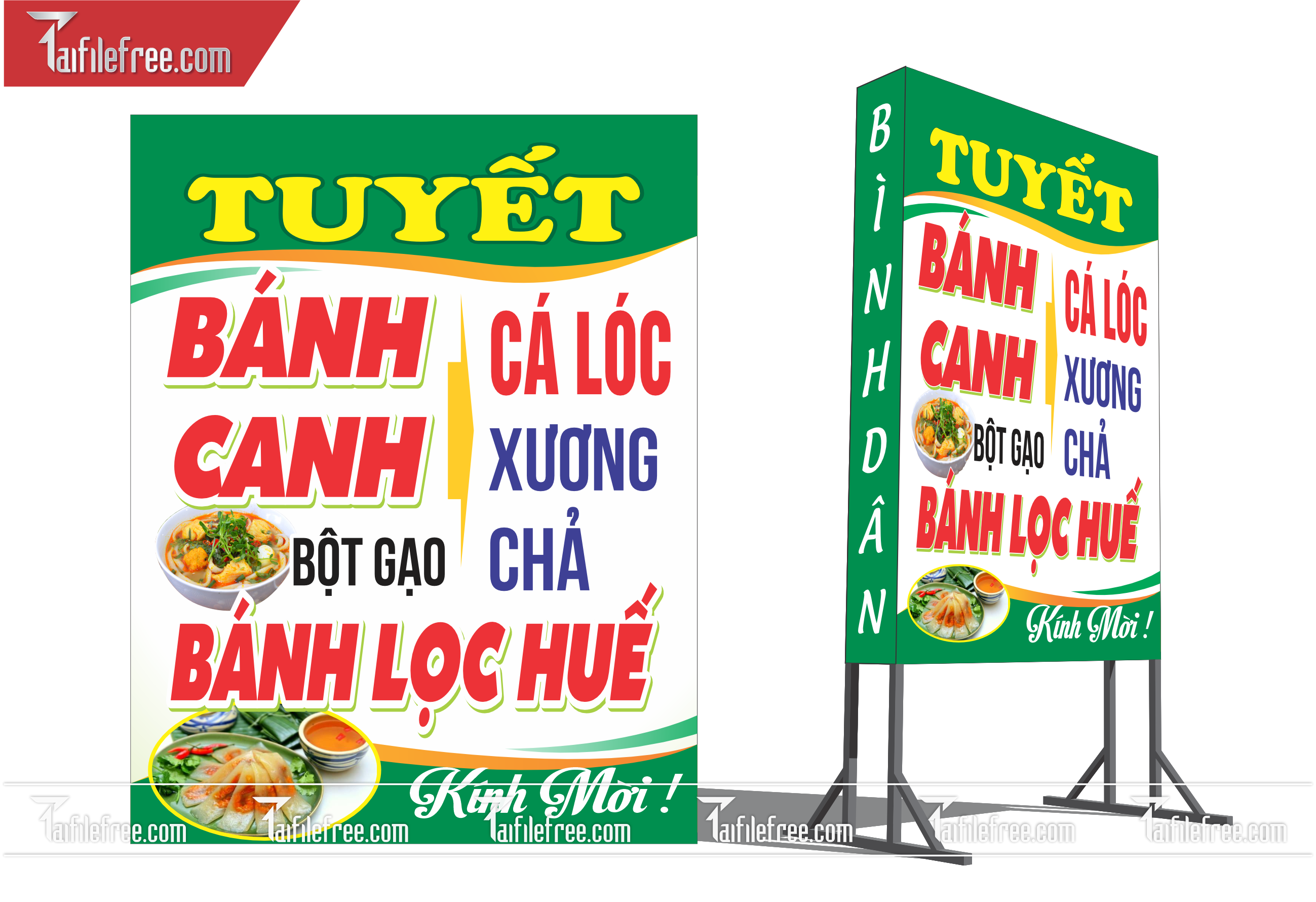 Biển Hiệu, Bảng Vẫy Hộp Đèn Bánh Canh_BH141