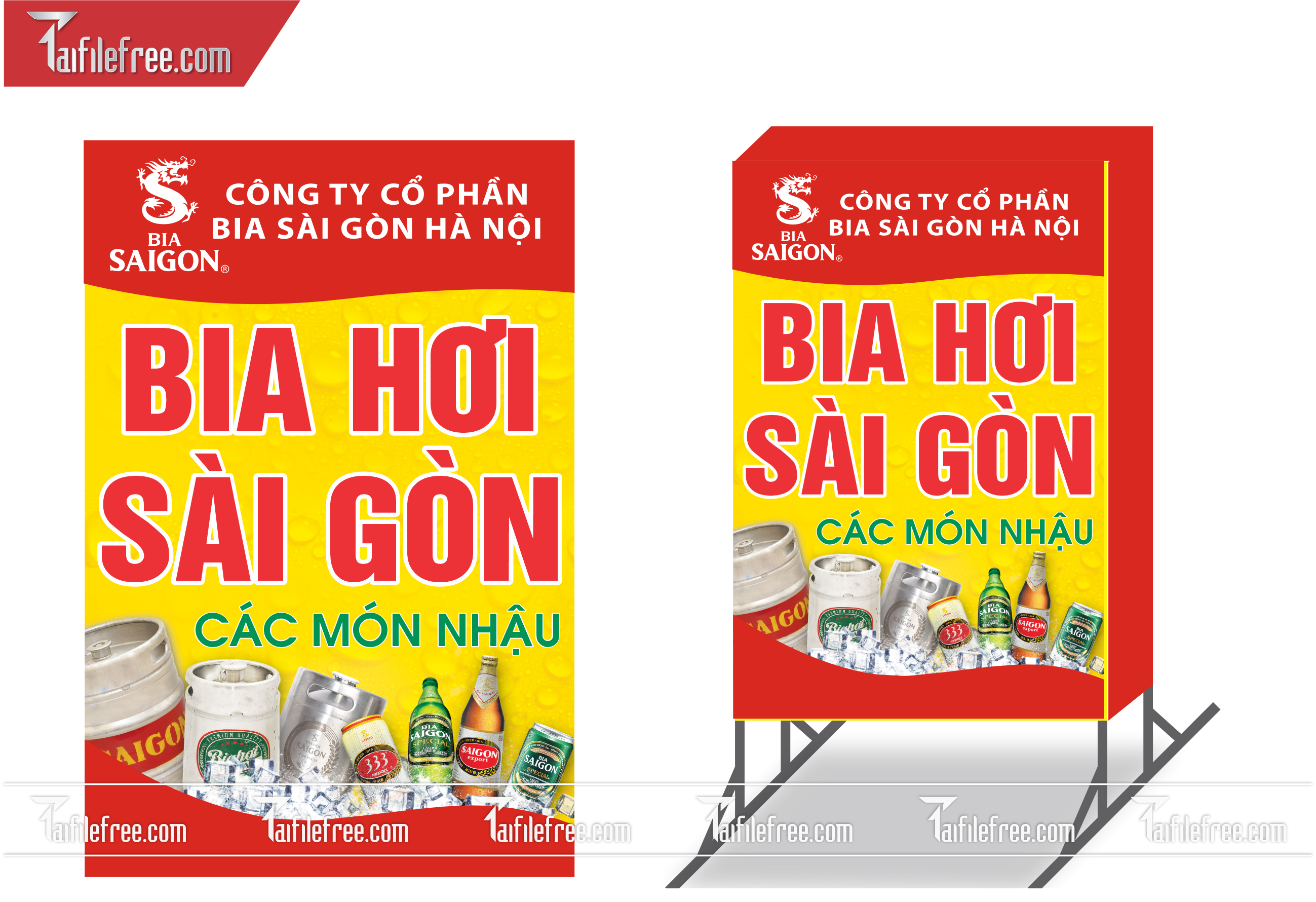 Biển Hiệu, Bảng Vẫy Hộp Đèn Bia Hơi Sài Gòn _BH143
