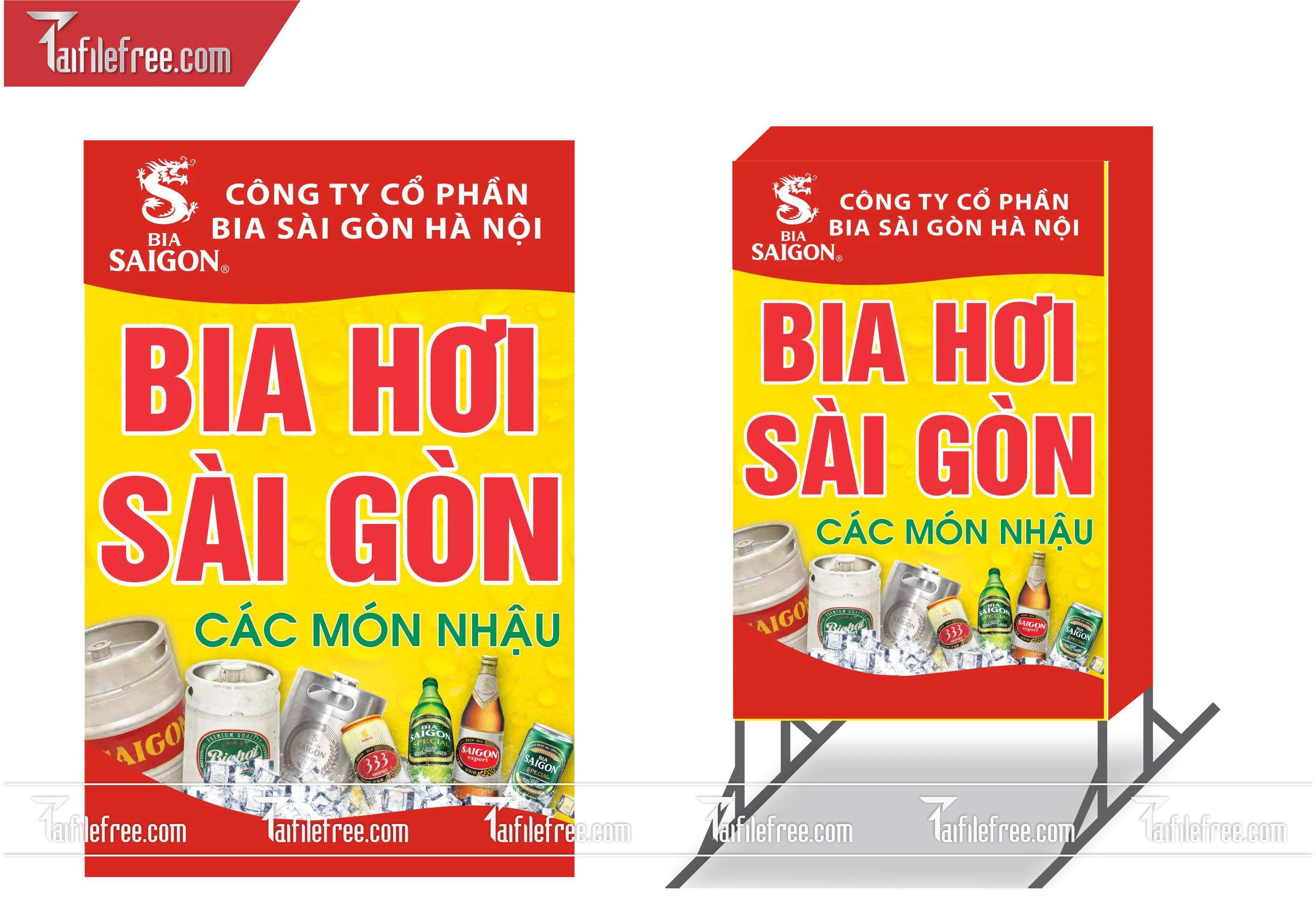 Biển Hiệu, Bảng Vẫy Hộp Đèn Bia Hơi Sài Gòn _BH143