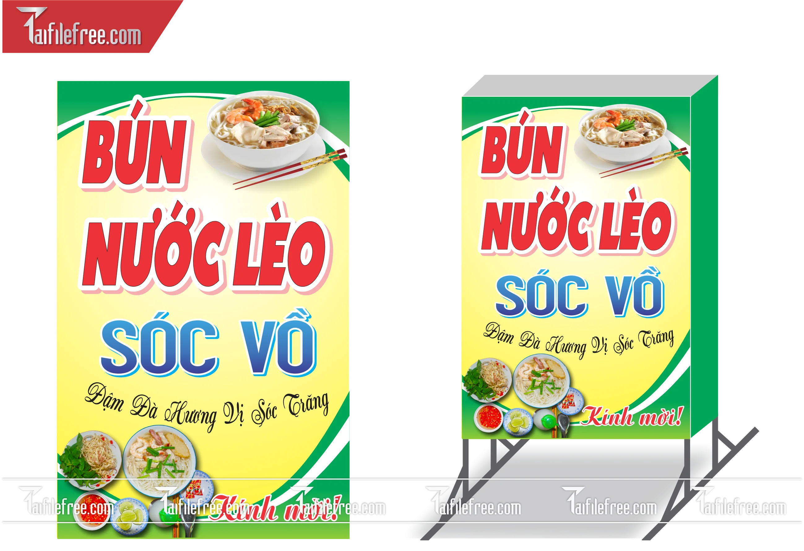 Biển Hiệu, Bảng Vẫy Hộp Đèn Quán Bún  _BH144