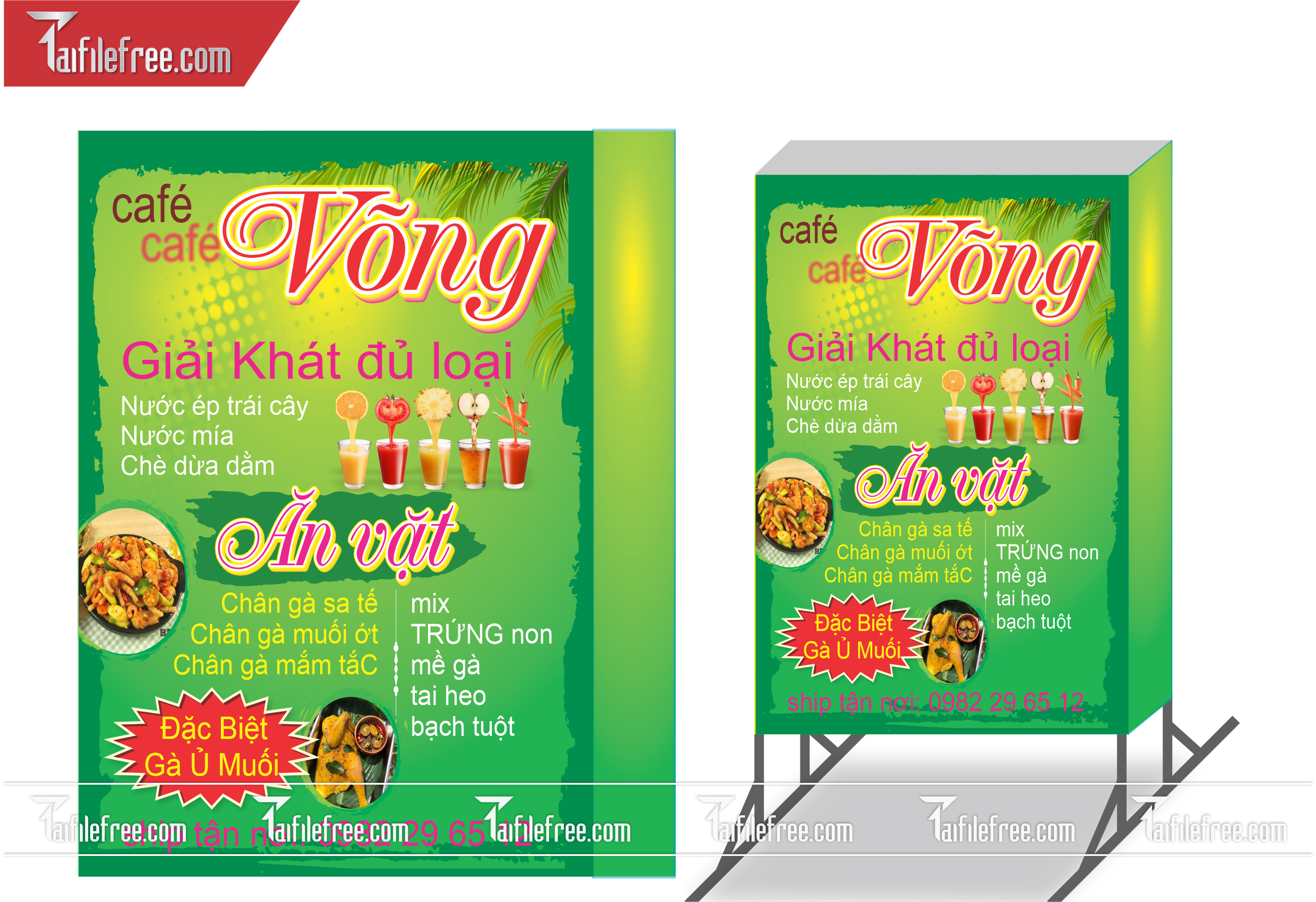 Biển Hiệu, Bảng Vẫy Hộp Đèn Cà Phê Võng _BH147
