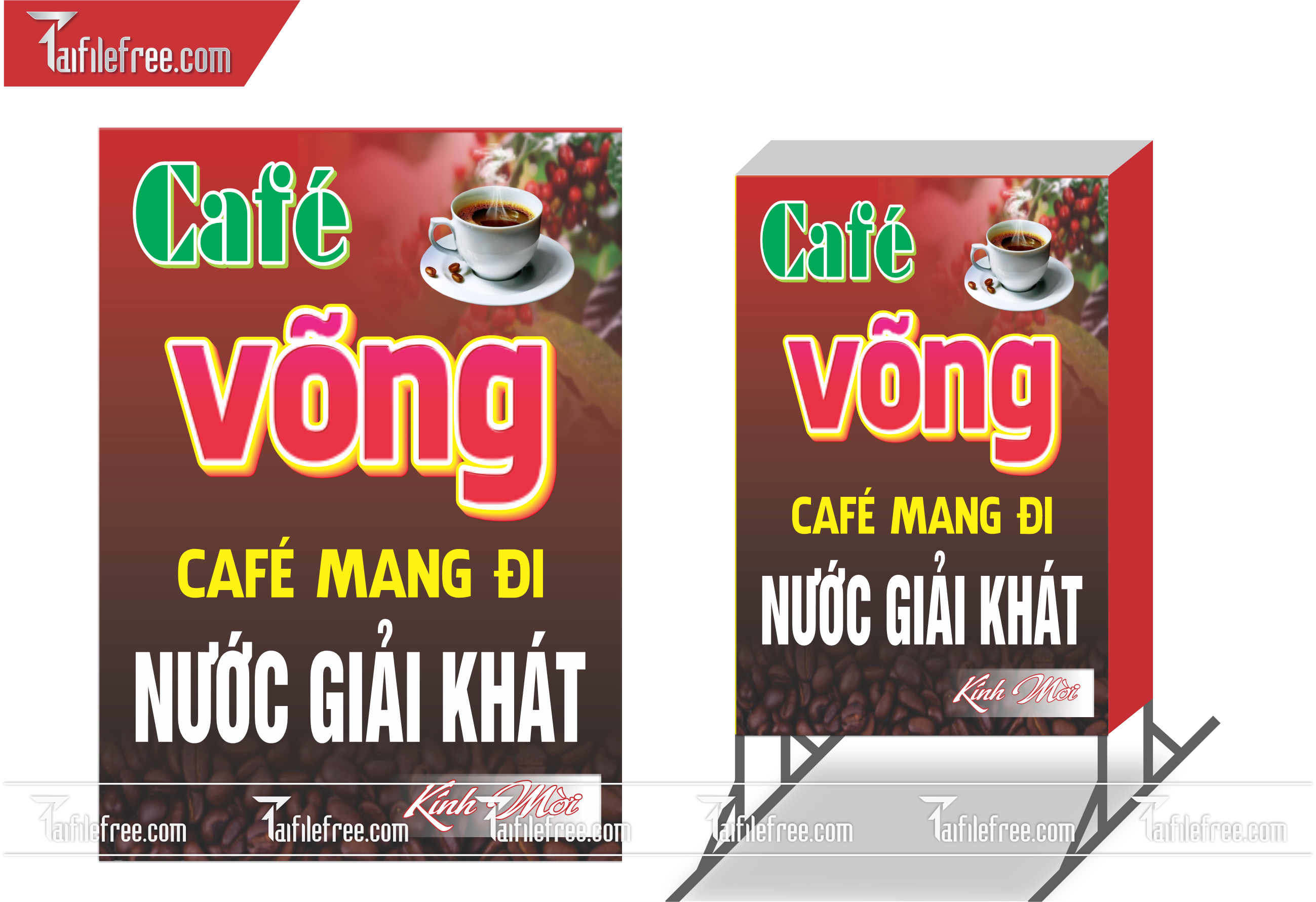 Biển Hiệu, Bảng Vẫy Hộp Đèn Cà Phê Võng _BH148