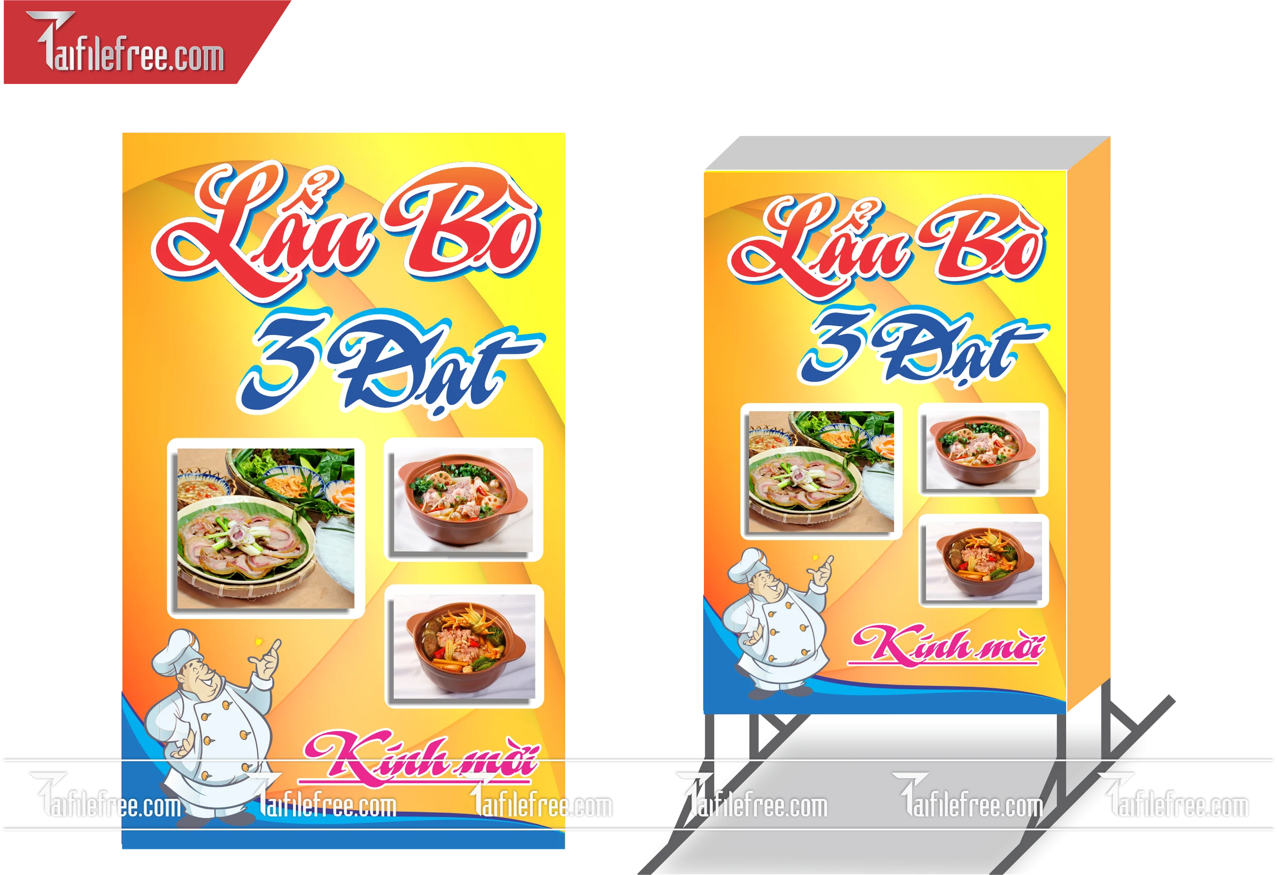 Biển Hiệu, Bảng Vẫy Hộp Đèn Lẩu Bò _BH150