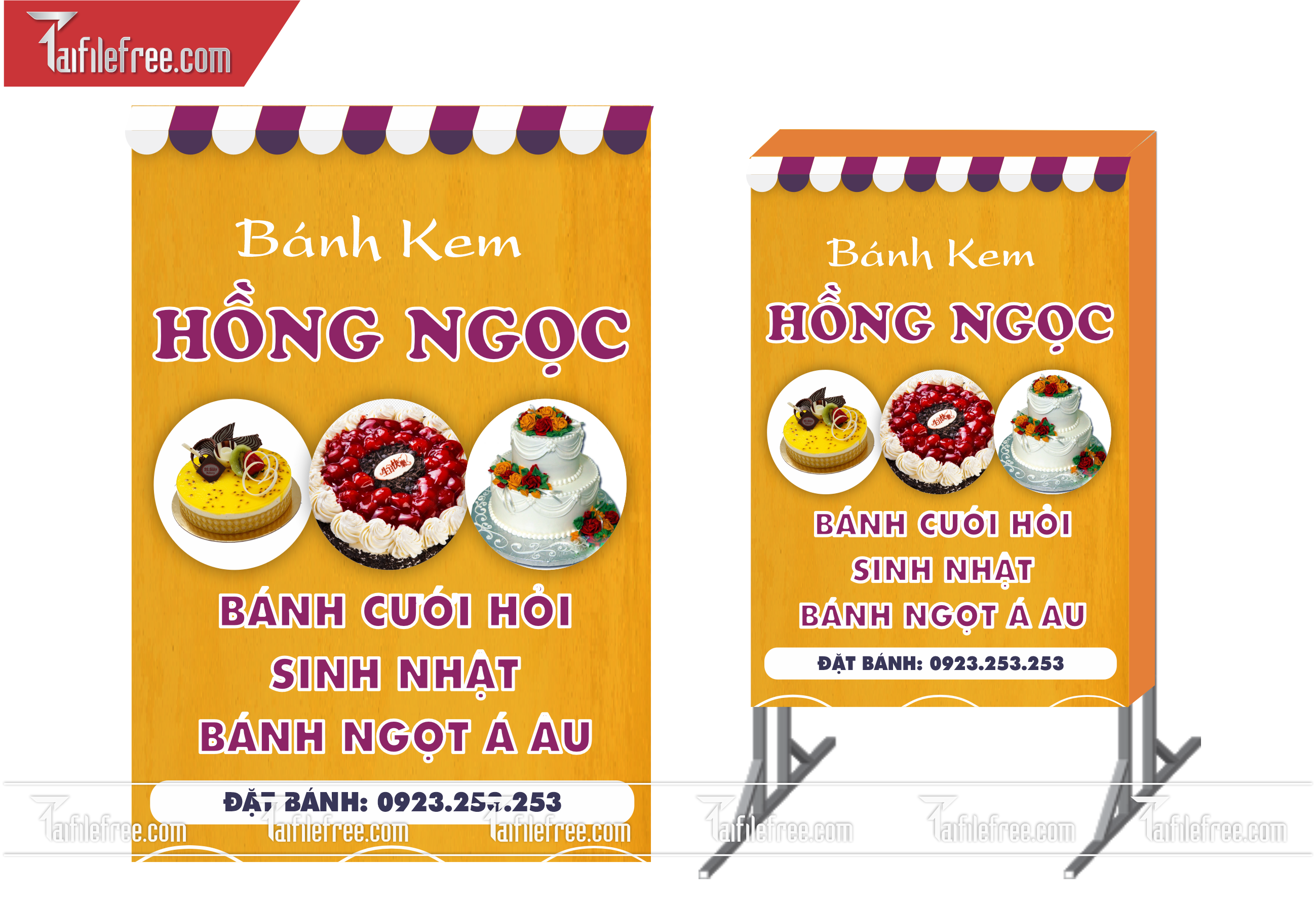 Biển Hiệu, Bảng Vẫy Hộp Đèn Tiệm Bánh _BH161