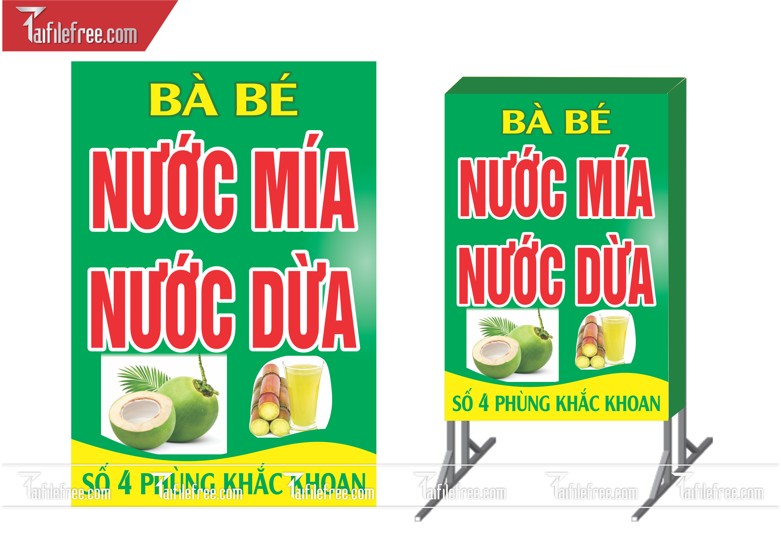 Biển Hiệu, Bảng Vẫy Hộp Đèn Quán Nước _BH165