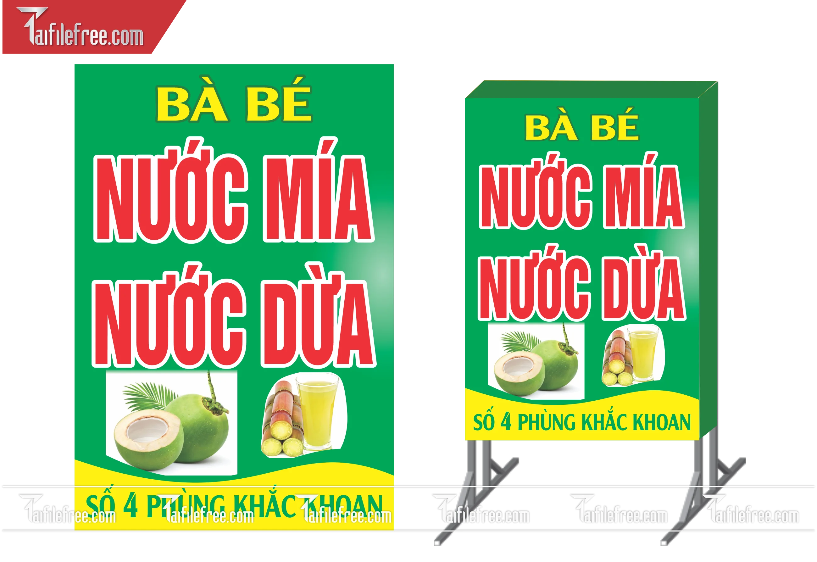Biển Hiệu, Bảng Vẫy Hộp Đèn Quán Nước _BH165