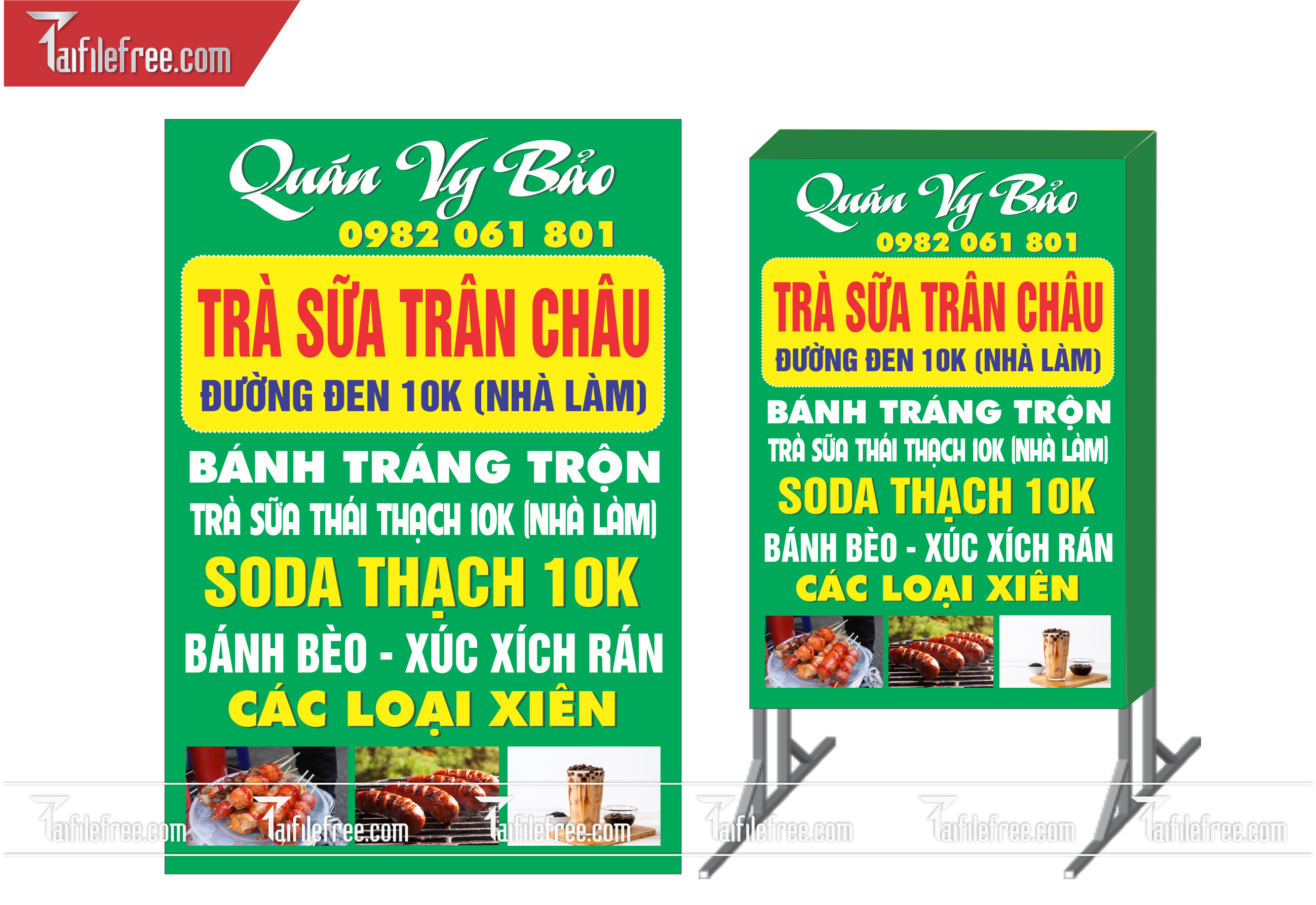Biển Hiệu, Bảng Vẫy Hộp Đèn Trà Sữa _BH167