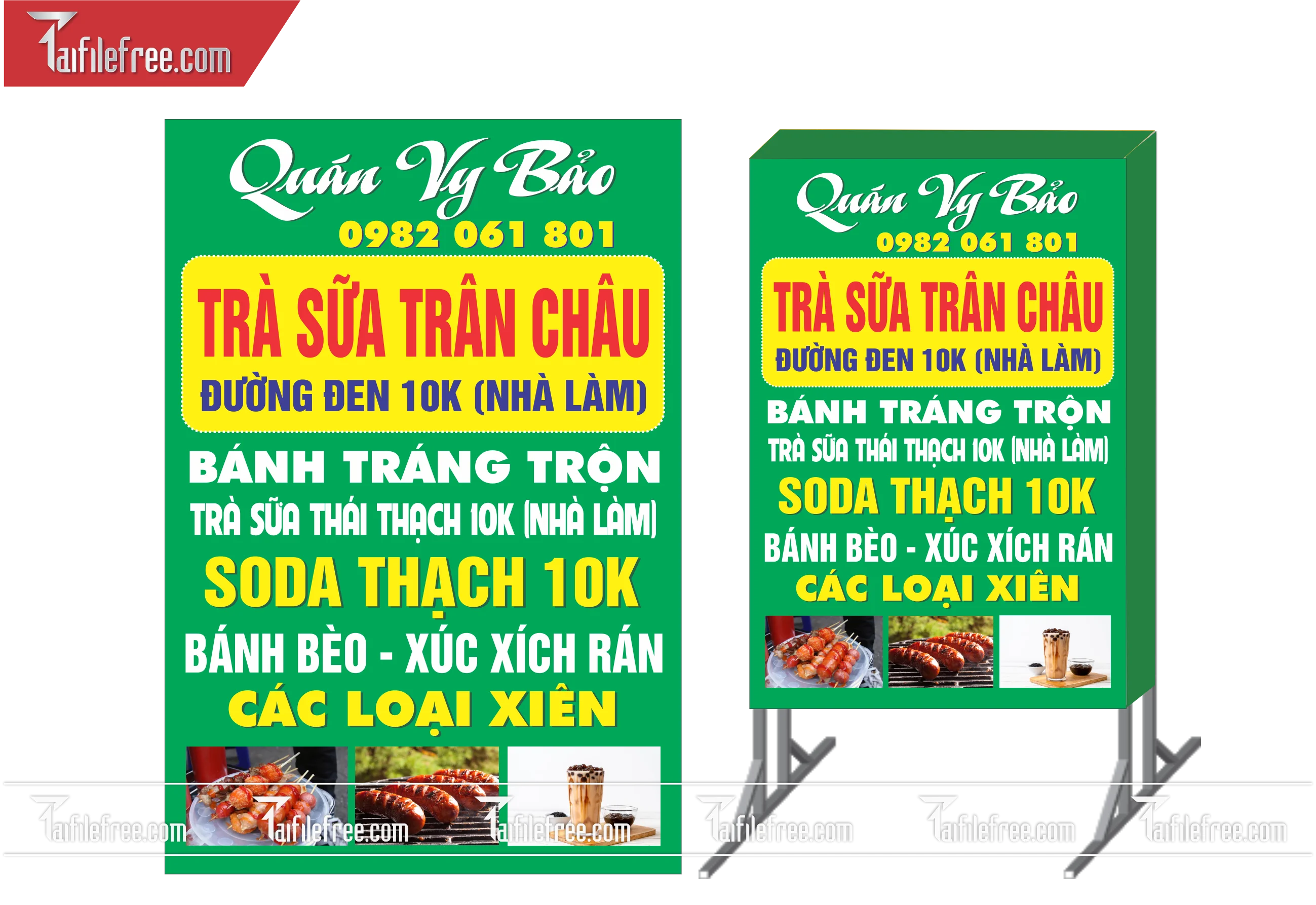 Biển Hiệu, Bảng Vẫy Hộp Đèn Trà Sữa _BH167