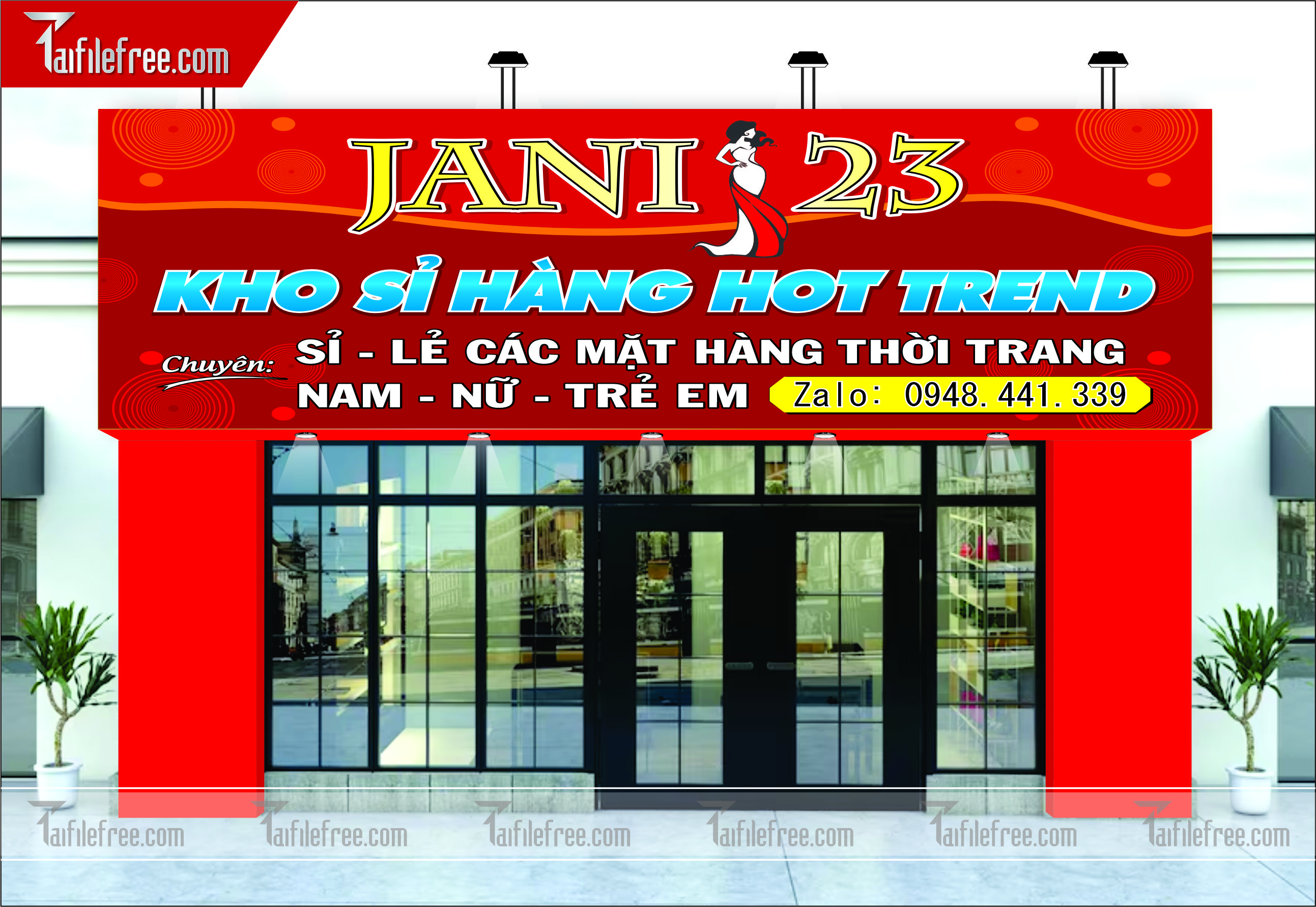 Biển Bảng Quảng Cáo Kho Sỉ, Cửa Hàng Thời Trang_BH17