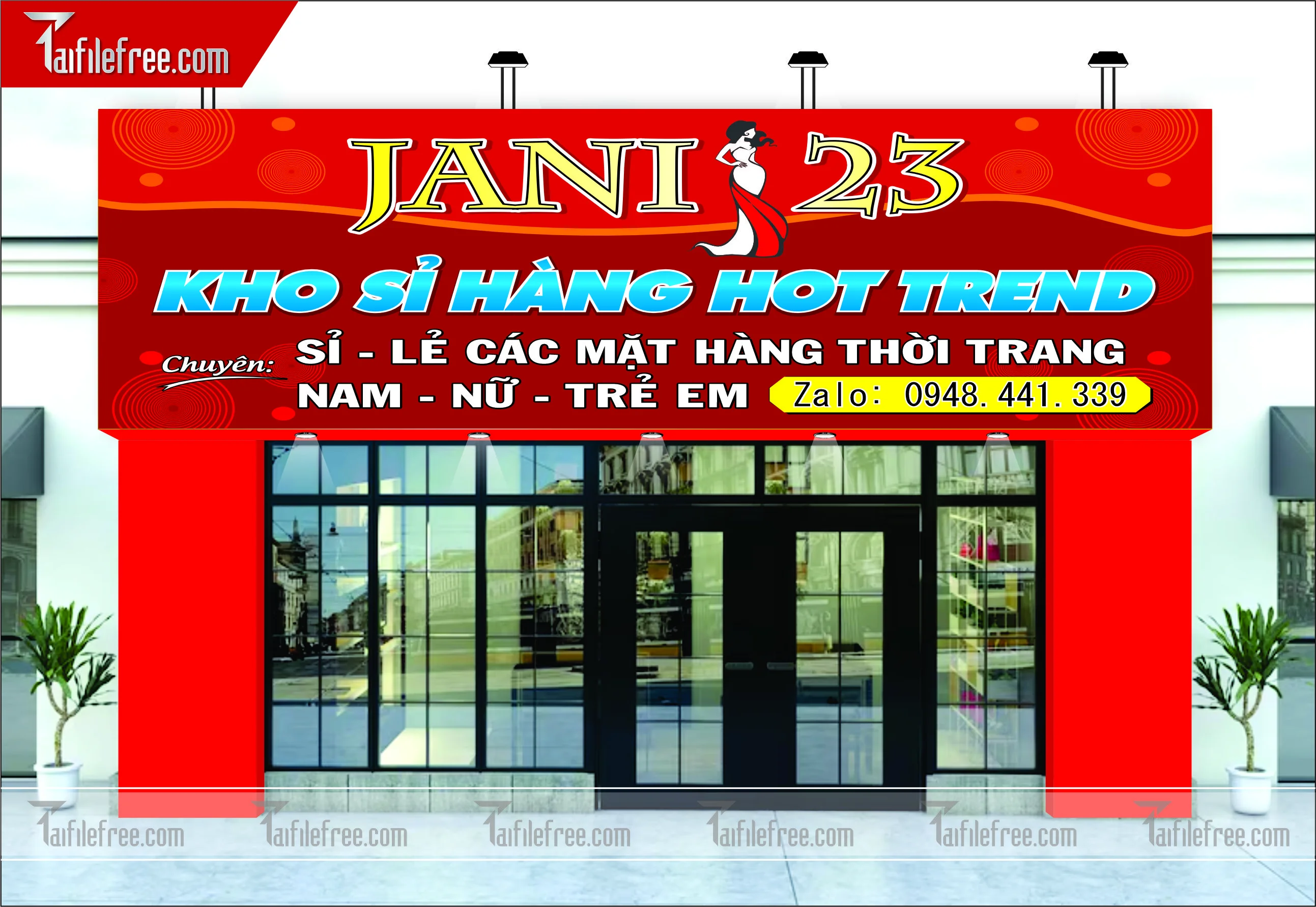 Biển Bảng Quảng Cáo Kho Sỉ, Cửa Hàng Thời Trang_BH17