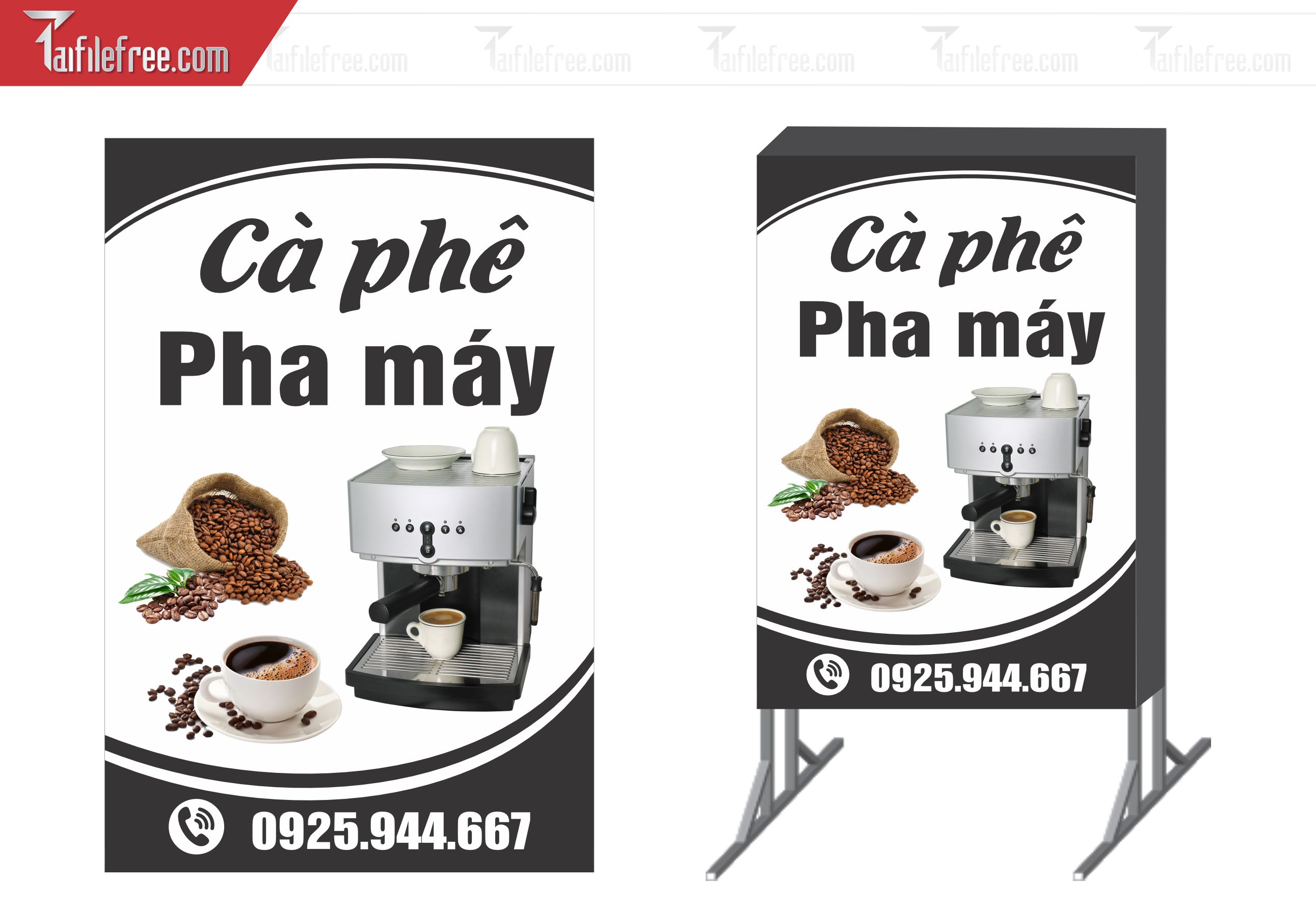 Biển Hiệu, Bảng Vẫy Hộp Đèn Quán Caffe BH176