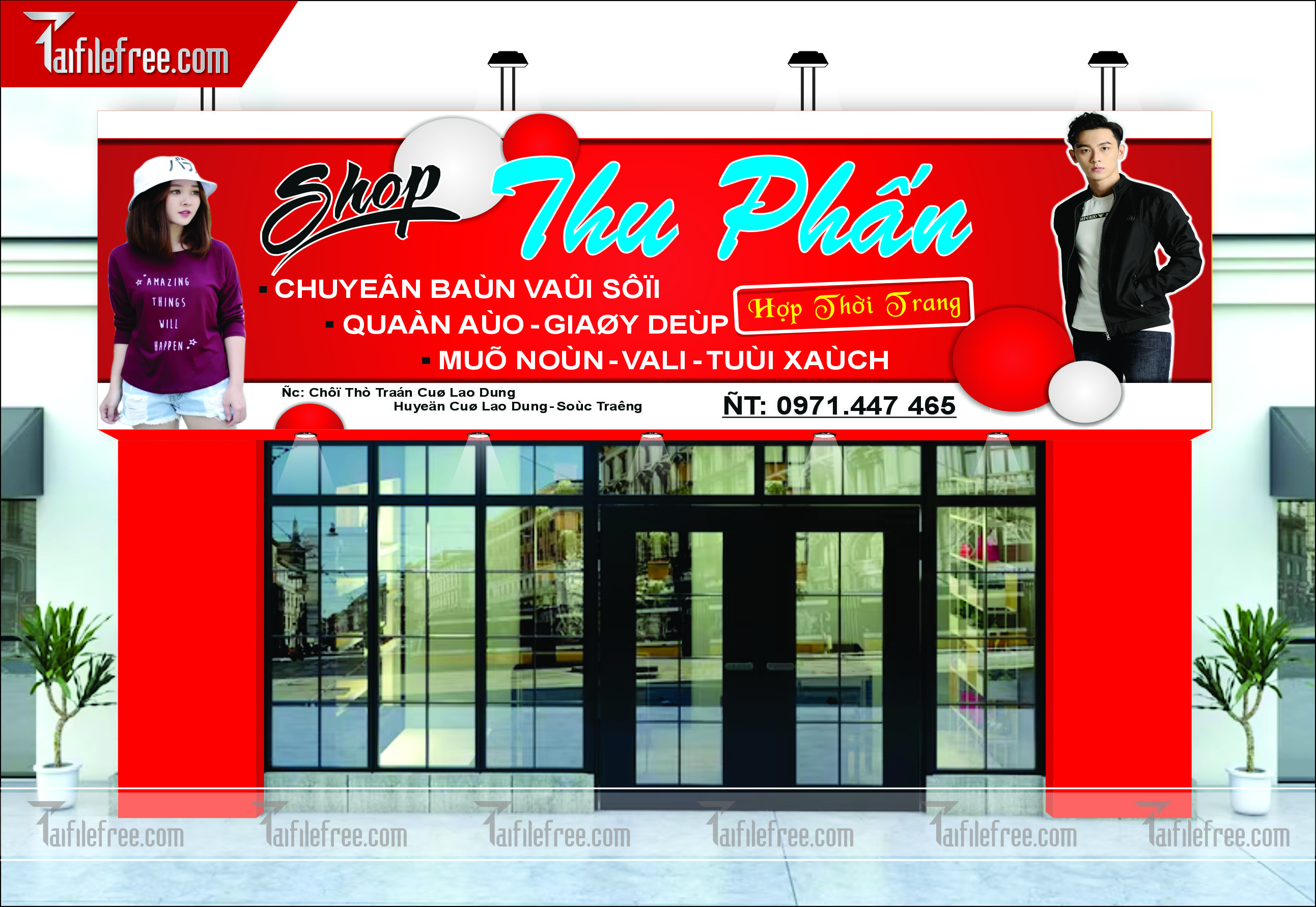 Biển Bảng Quảng Cáo Cửa Hàng Thời Trang_BH18