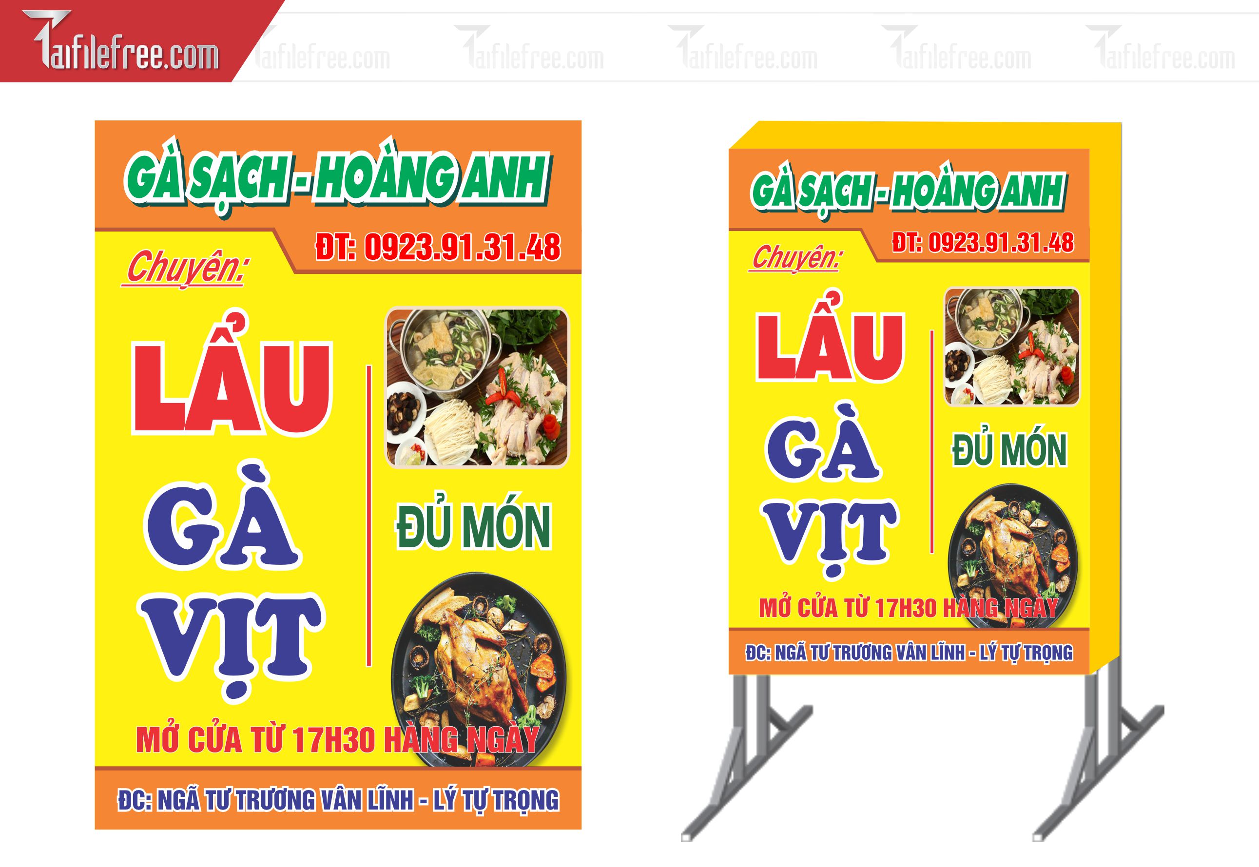 Biển Hiệu, Bảng Vẫy Hộp Đèn Quán Lẩu_BH188