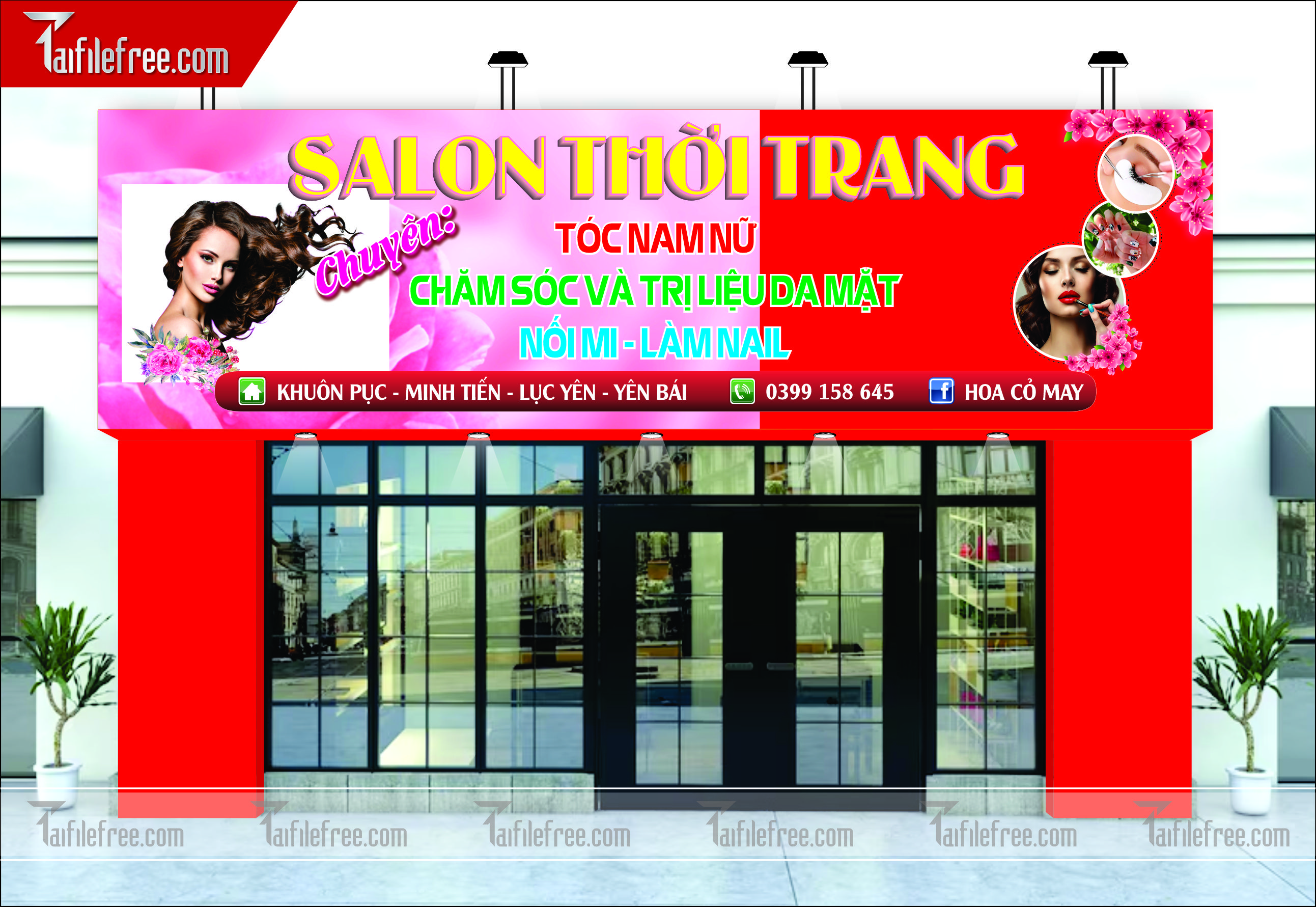 Biển Bảng Quảng Cáo Salon Thời Trang Tóc_BH19