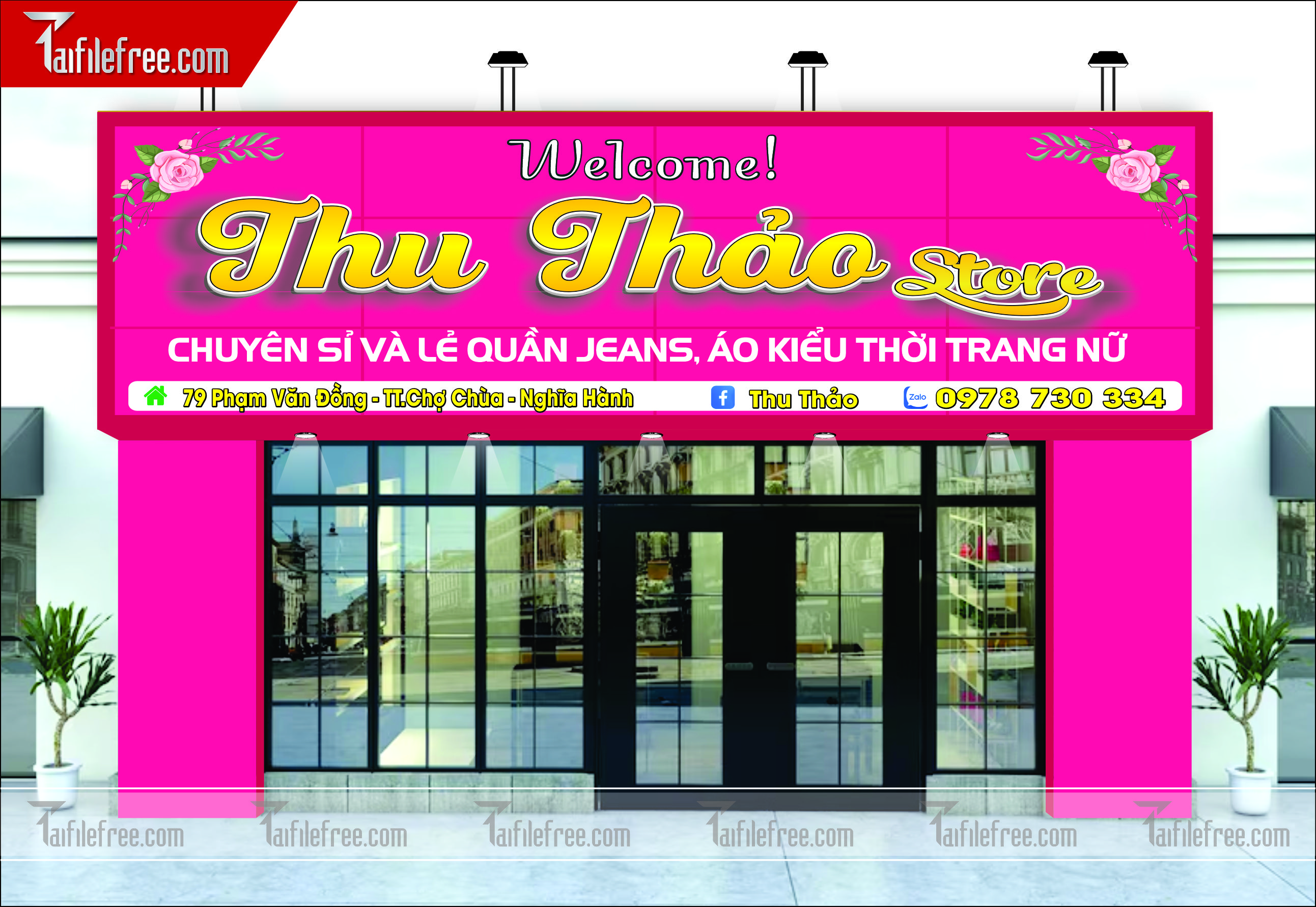 Biển Bảng Quảng Cáo Cửa Hàng Thời Trang, Shop Quần Áo_BH20
