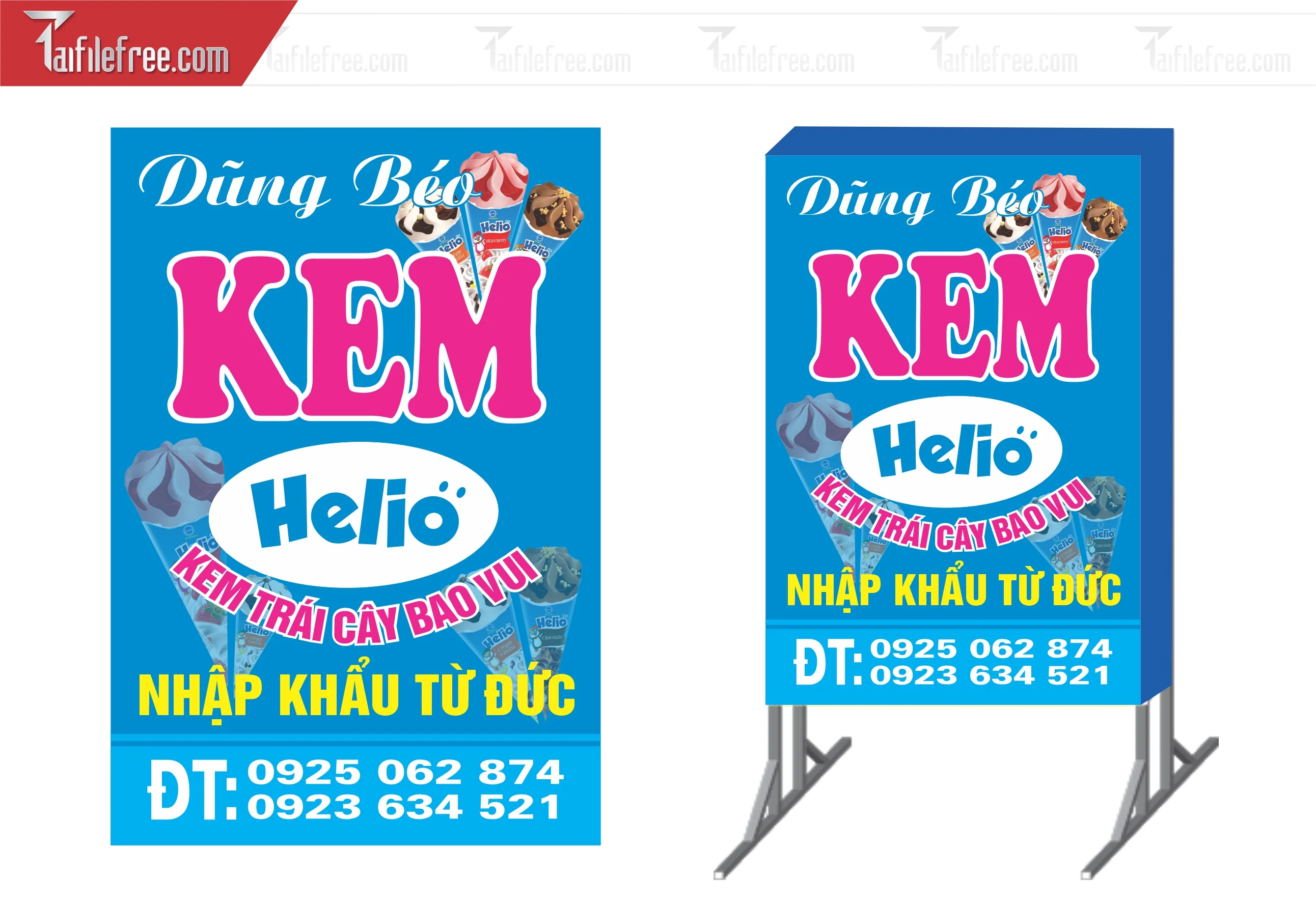 Biển Hiệu, Bảng Vẫy Hộp Đèn Kem_BH200
